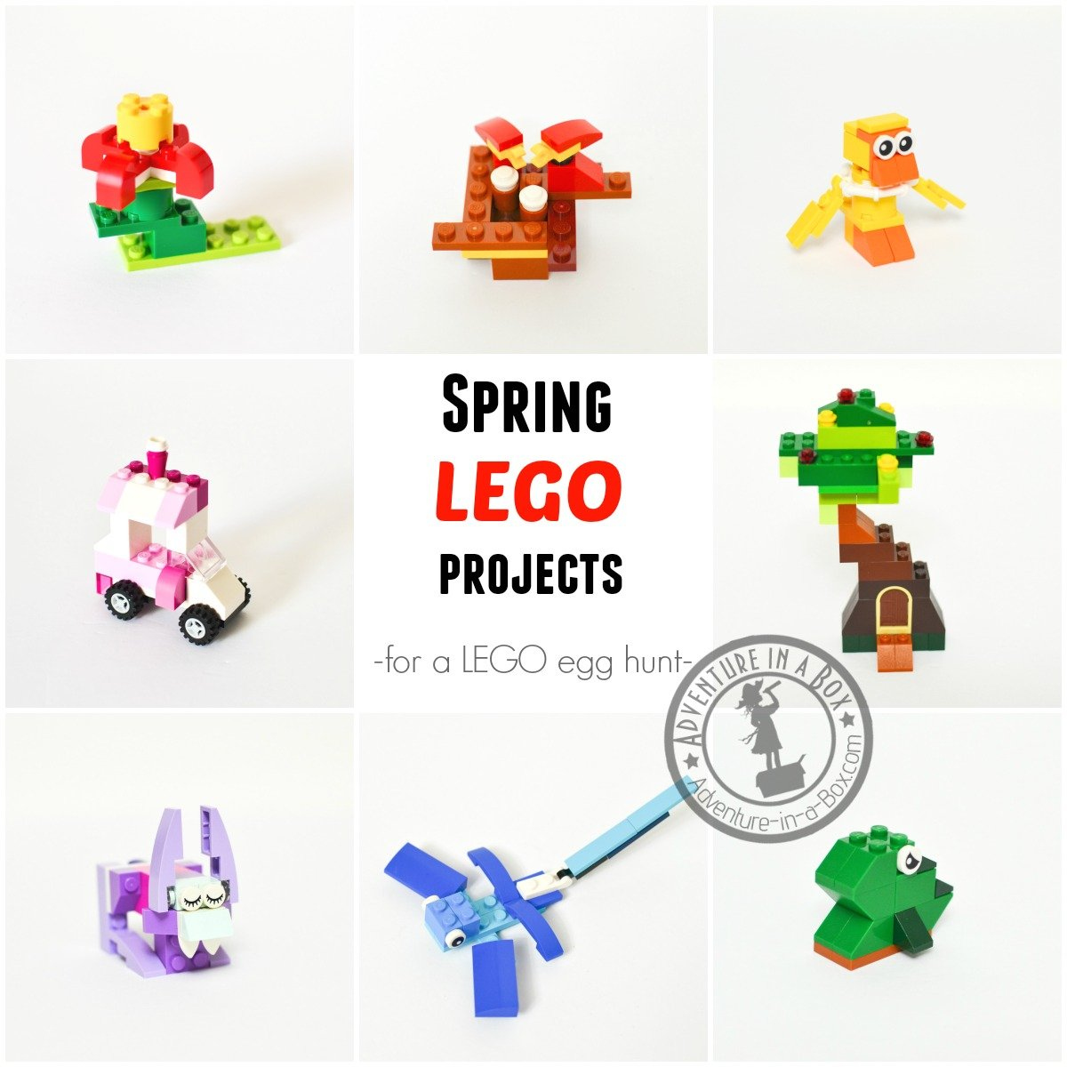 Spring Lego Projects Printable Instructions | Adventure In A Box intended for Free Printable Lego Instructions