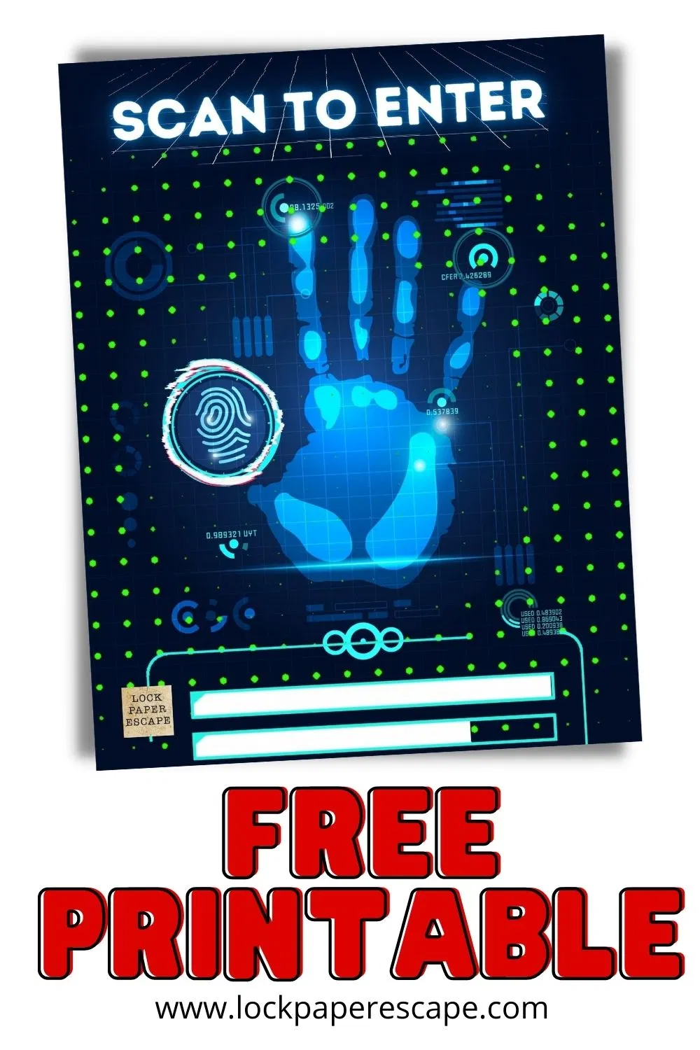 Spy Party | Scan To Enter Prop | Spy Party, Spy Birthday Parties with Scan to Enter Sign Printable Free