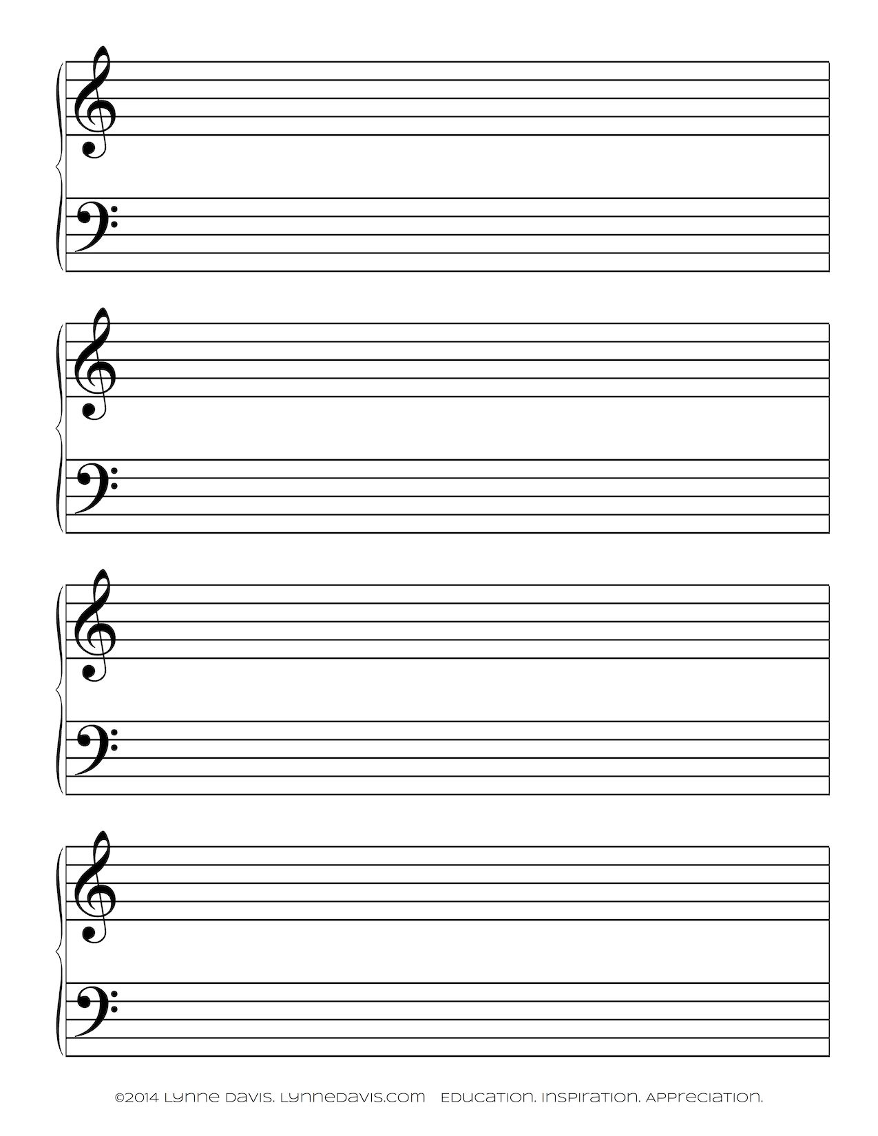 Staff Papers | Easy Piano Sheet Music, Piano Sheet Music Free pertaining to Free Printable Staff Paper Blank Sheet Music Net