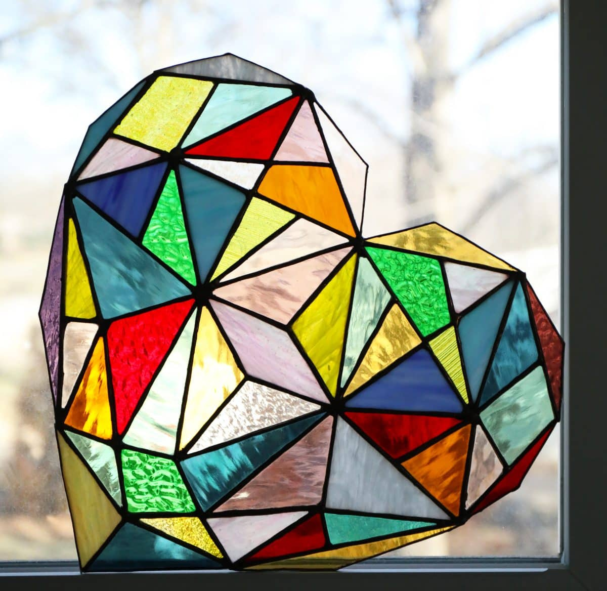 Stained Glass Heart Pattern {Free} throughout Free Printable Stained Glass Patterns