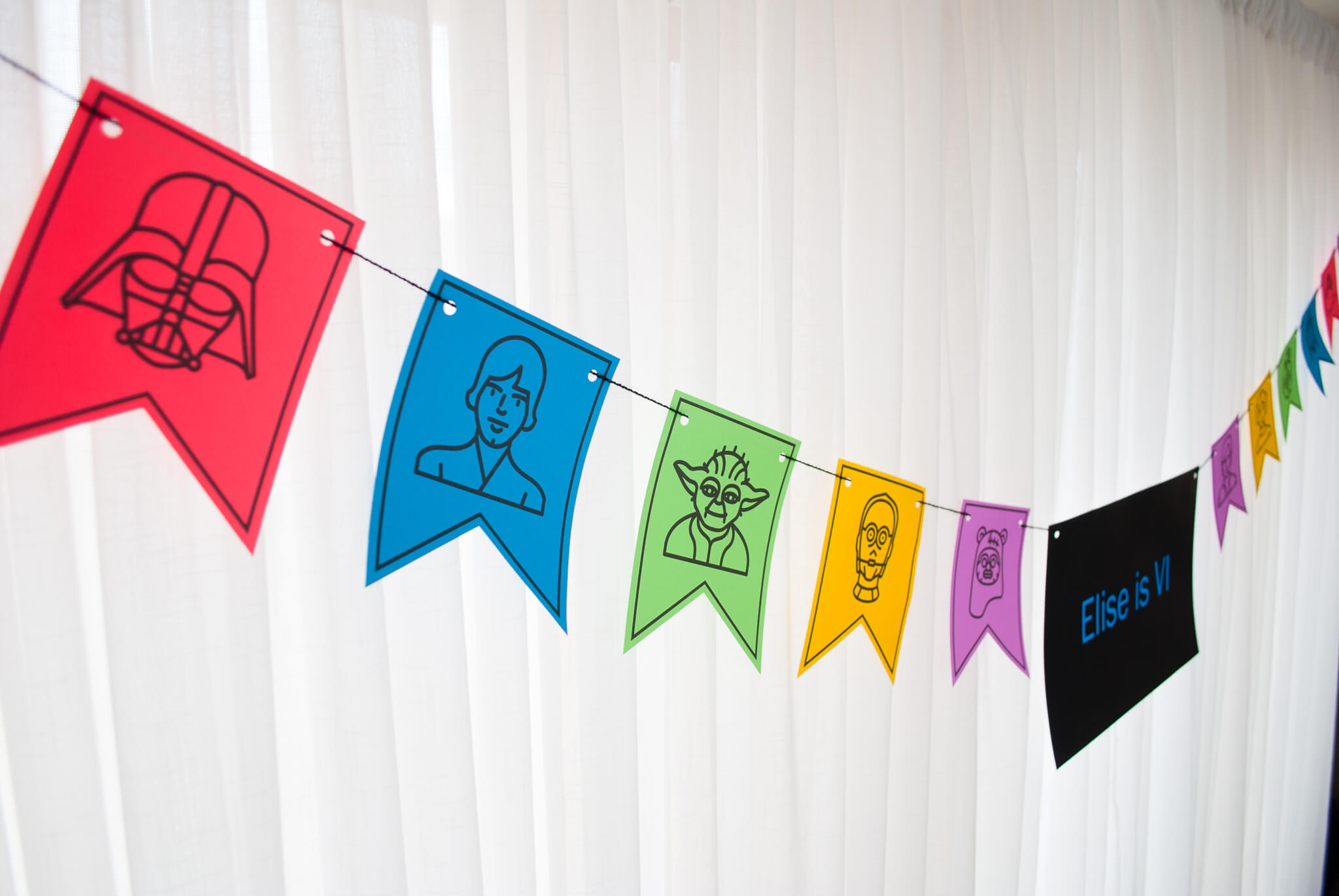 Star Wars Party Decorations - Printable Birthday Banner In for Diy Birthday Banner Free Printable