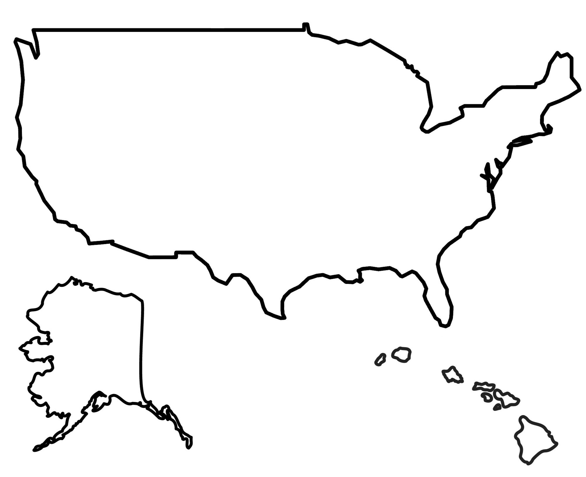 State Outlines: Blank Maps Of The 50 United States - Gis Geography intended for Free Printable Blank Map Of The United States Of America