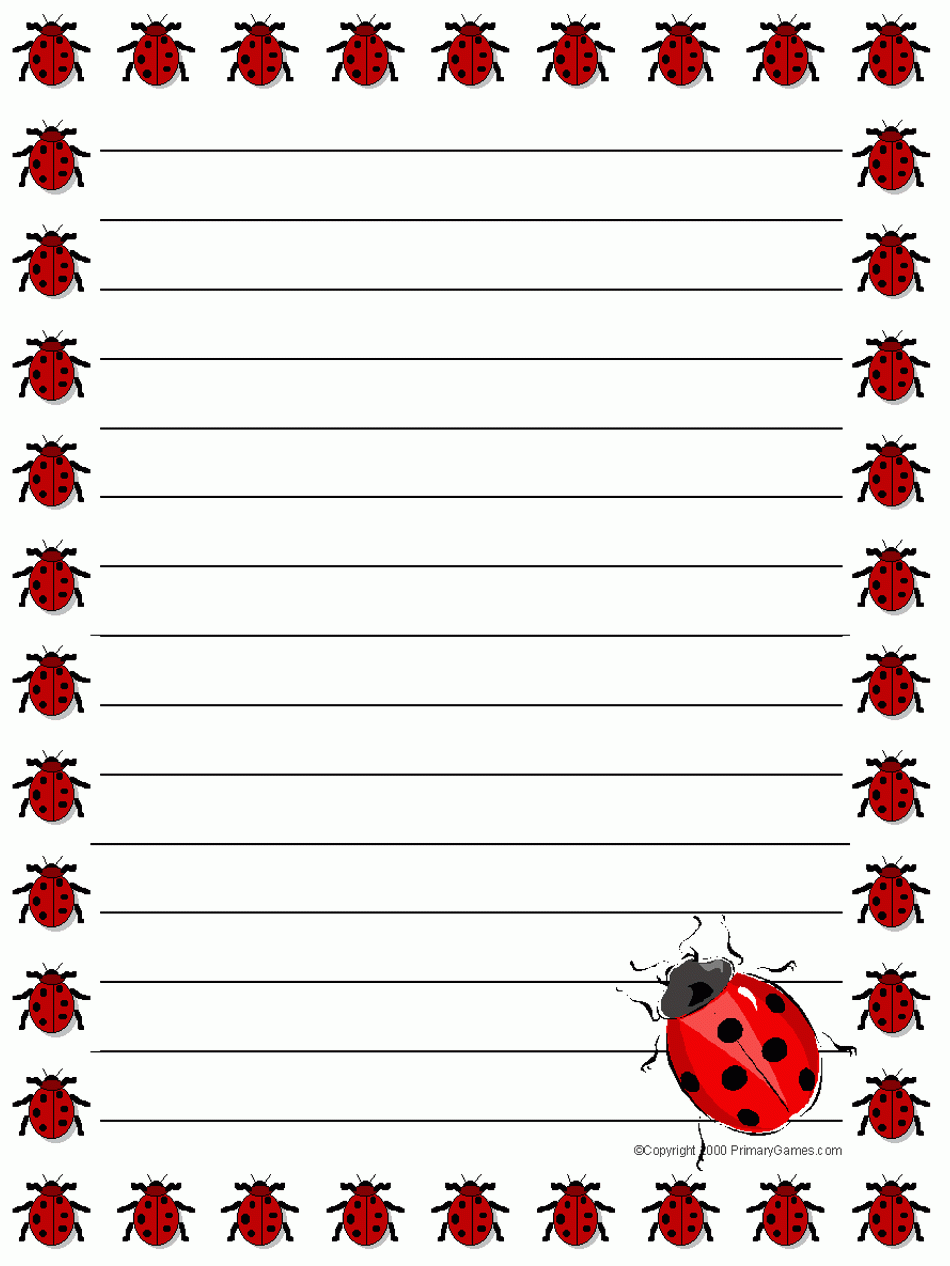 Stationery - Primarygames - Free Printable Worksheets pertaining to Free Printable Ladybug Stationery