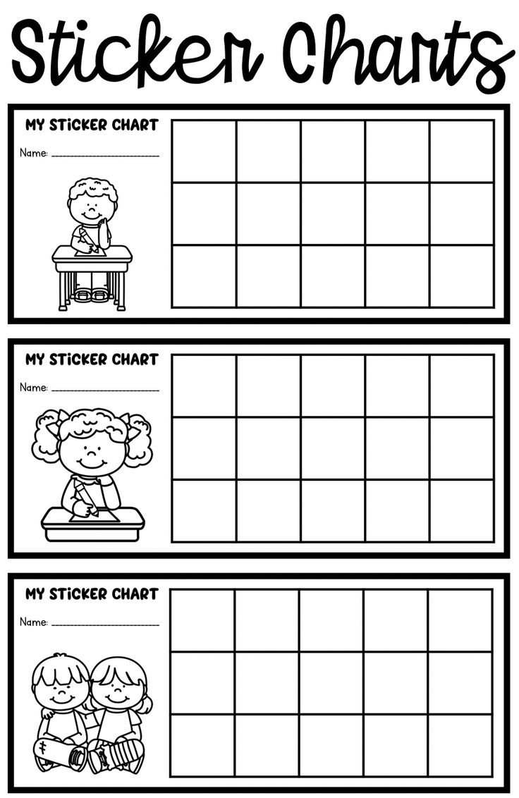 Sticker Charts For Positive Behavior Incentive | Sticker Chart with Free Printable Incentive Charts For Teachers