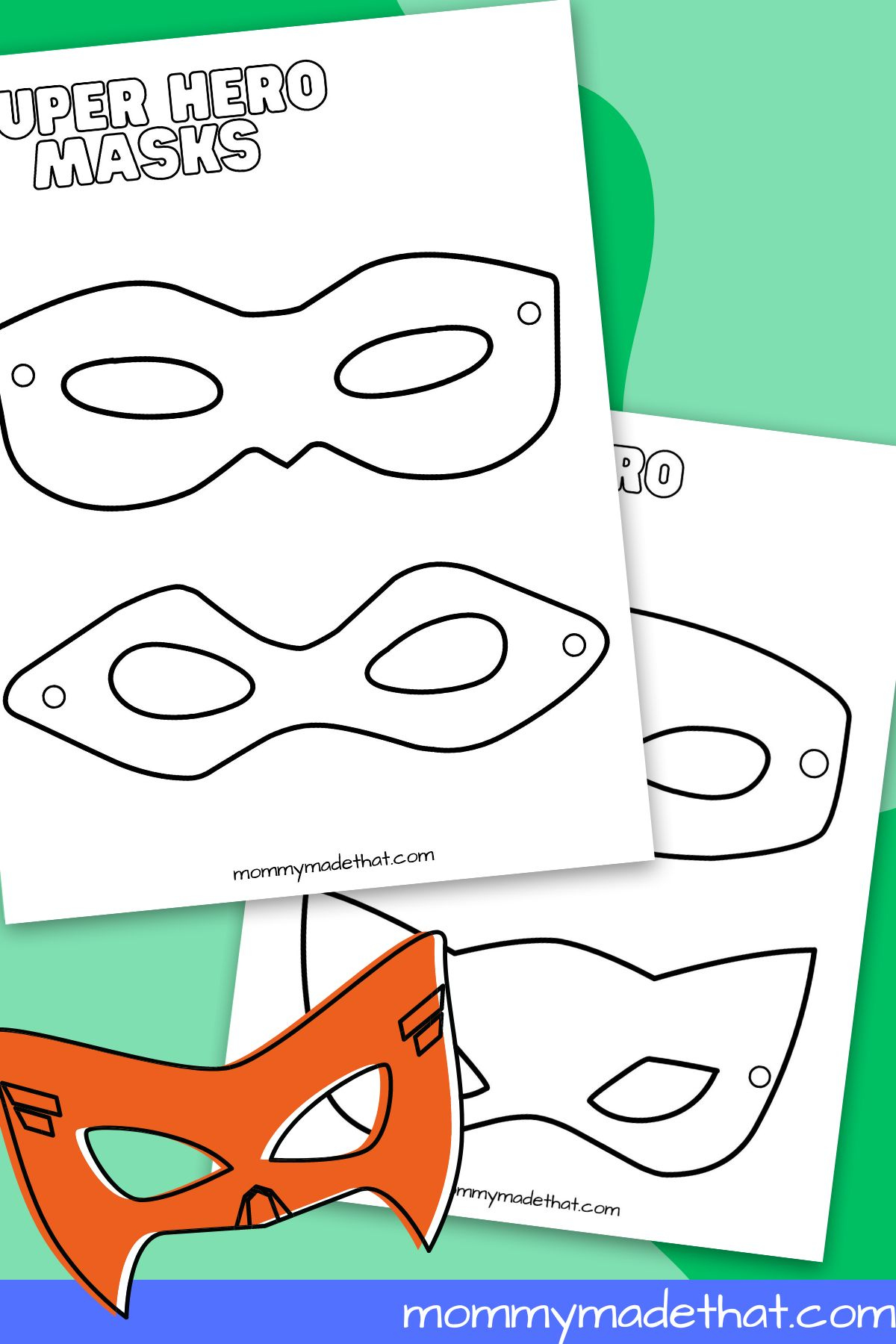 Superhero Mask Templates (Lots Of Free Printables!) intended for Superman Mask Printable Free