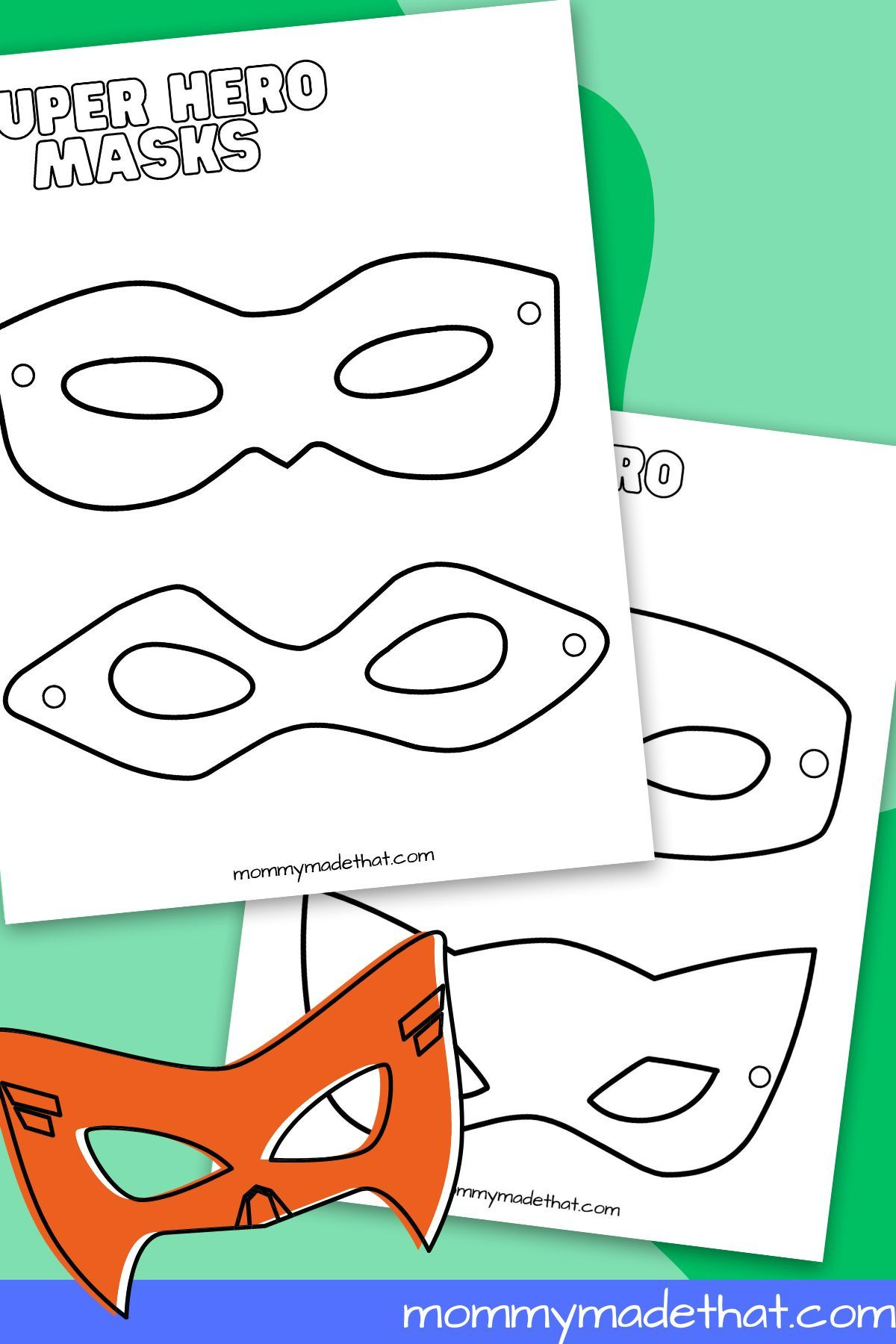 Superhero Mask Templates (Lots Of Free Printables!) | Superhero regarding Free Printable Superhero Masks