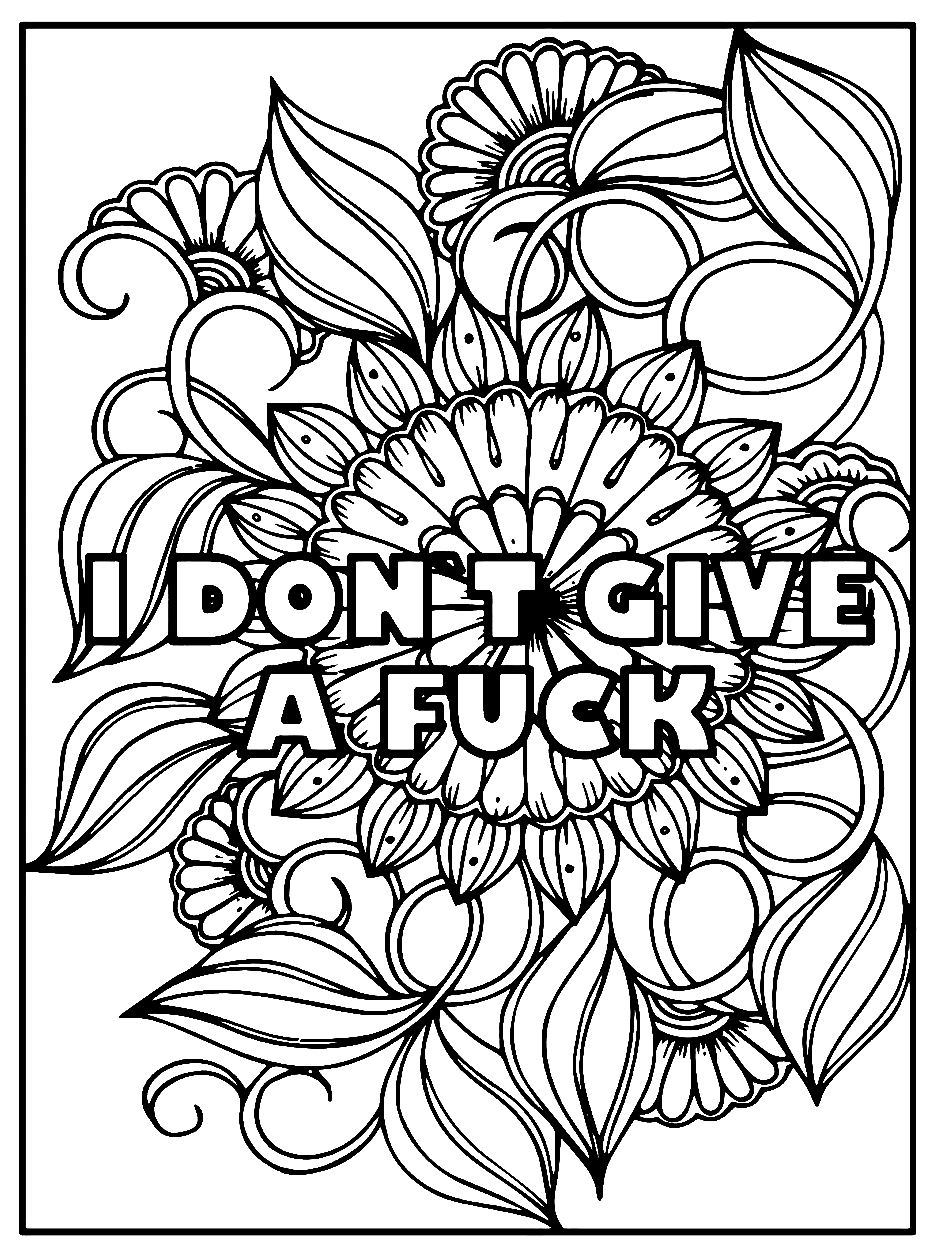 Swear Word Coloring Pages Printable For Free Download with regard to Swear Word Coloring Pages Printable Free