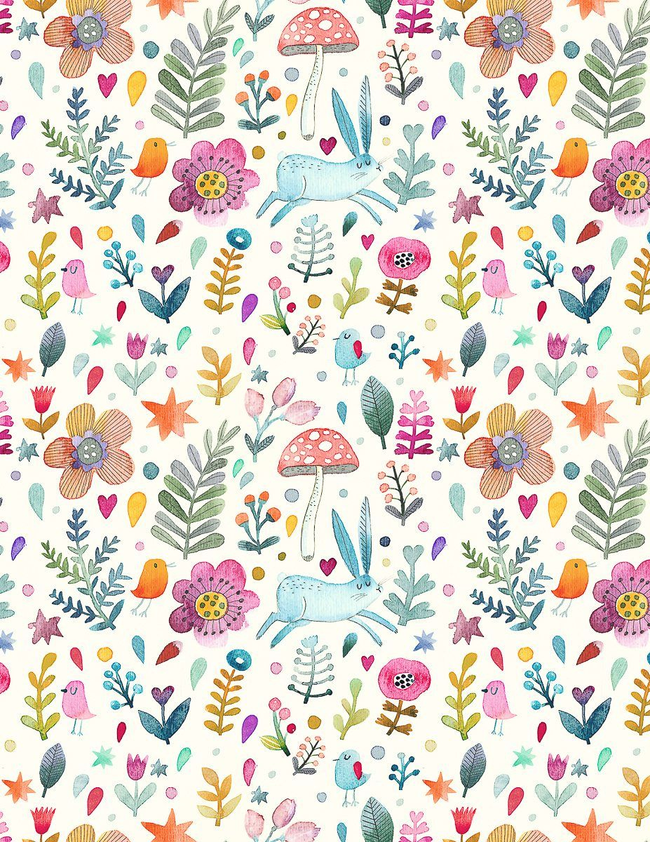 Sweet Watercolor Bunny Gift Wrap - Free Printable intended for Free Printable Easter Wrapping Paper