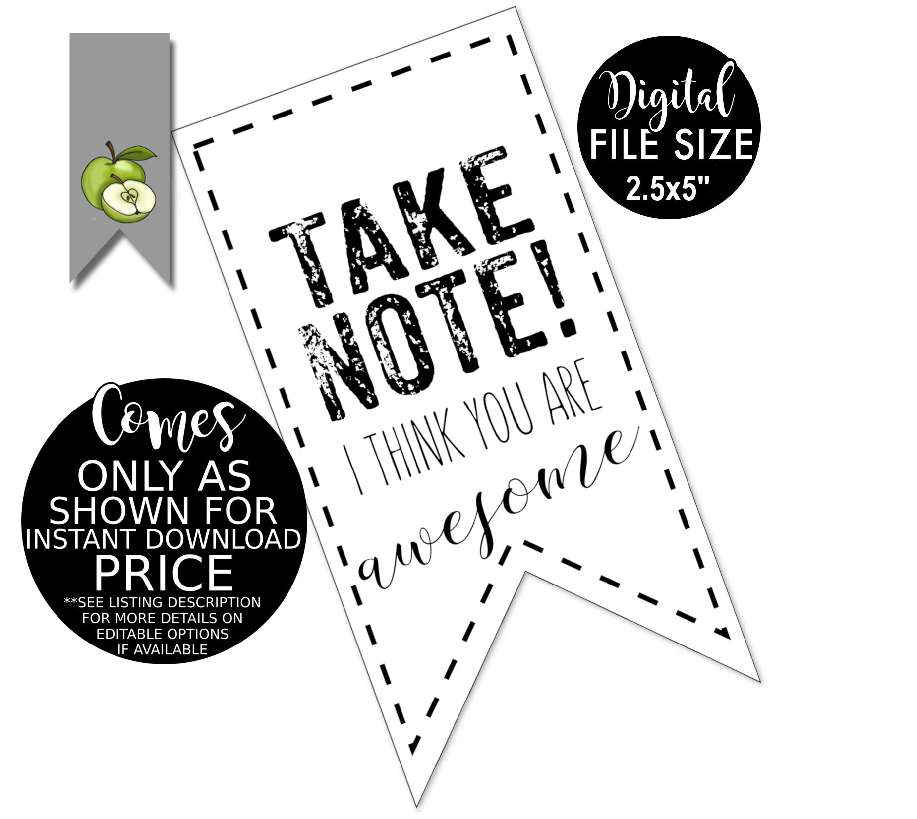 Take Note I Think You&amp;#039;Re Awesome, Take Note We Think Your Awesome inside Take Note I Think You Are Awesome Free Printable