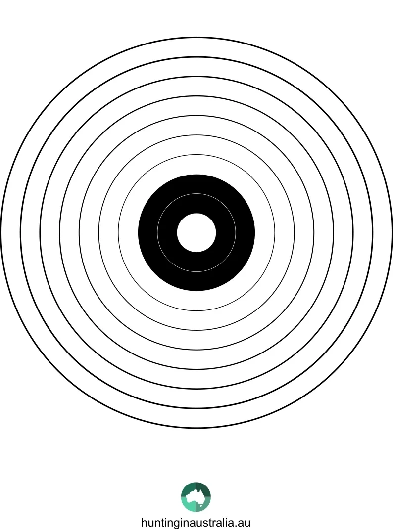 Targets | Hunting In Australia within Free Printable Bullseye