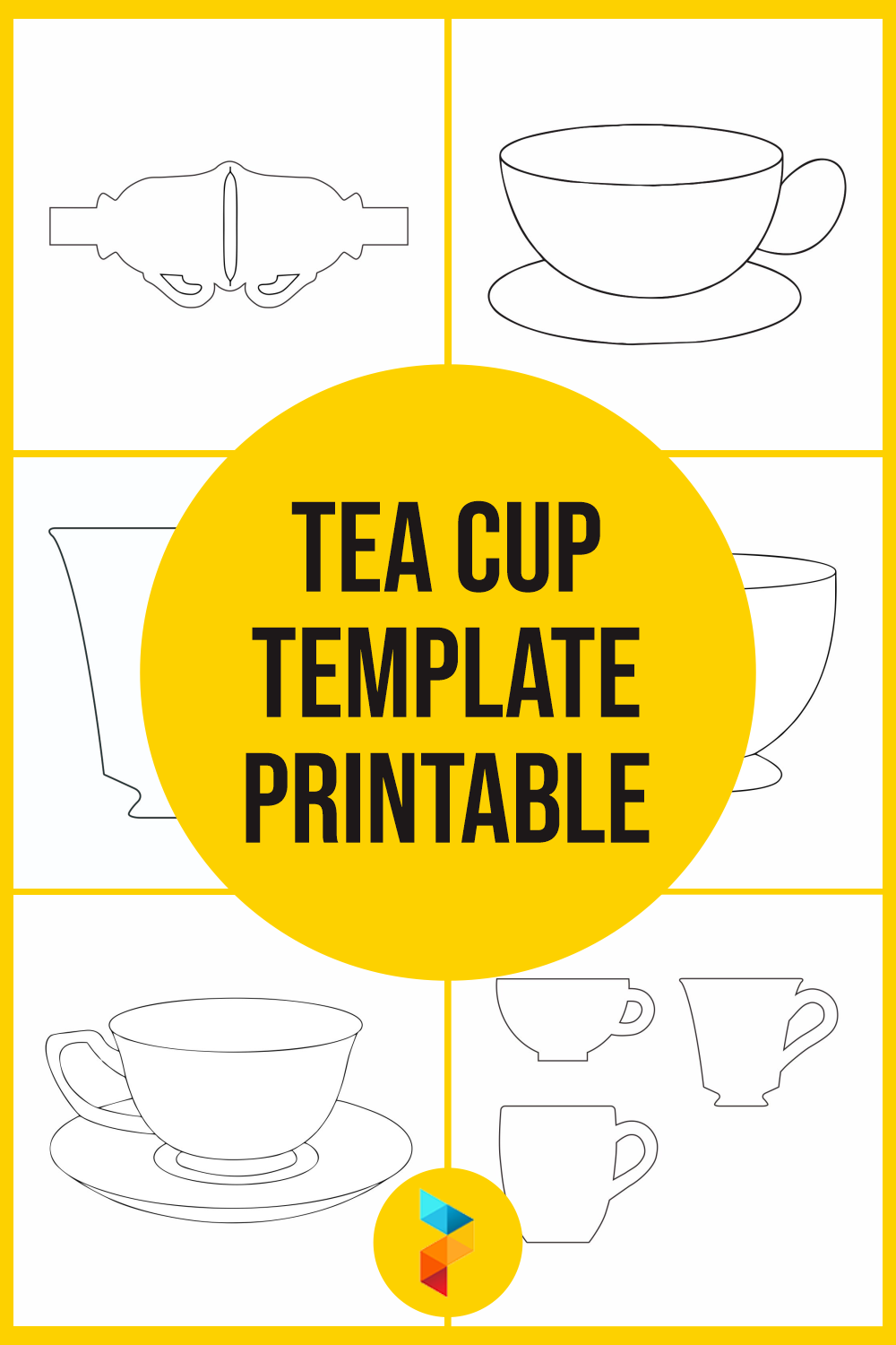 Tea Cup Template Printable | Paper Tea Cups, Teacup Template, Tea Cups regarding Free Printable Teacup Template