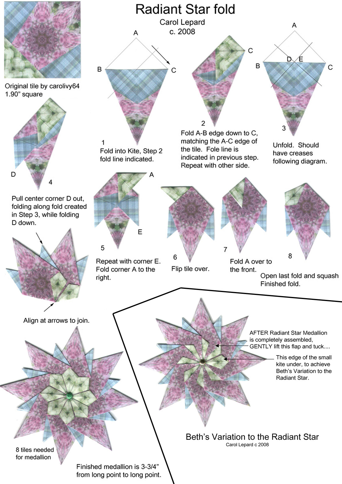 Teabag Fold Instructions with regard to Free Printable Tea Bag Folding Patterns