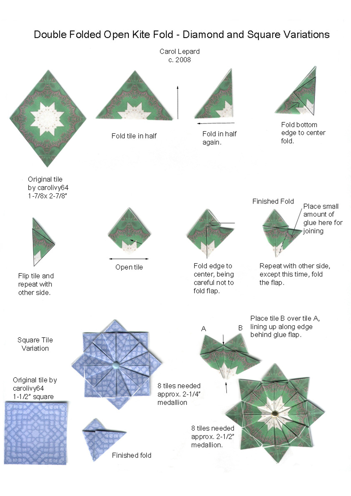 Teabag Fold Instructions with regard to Free Printable Tea Bag Folding Patterns