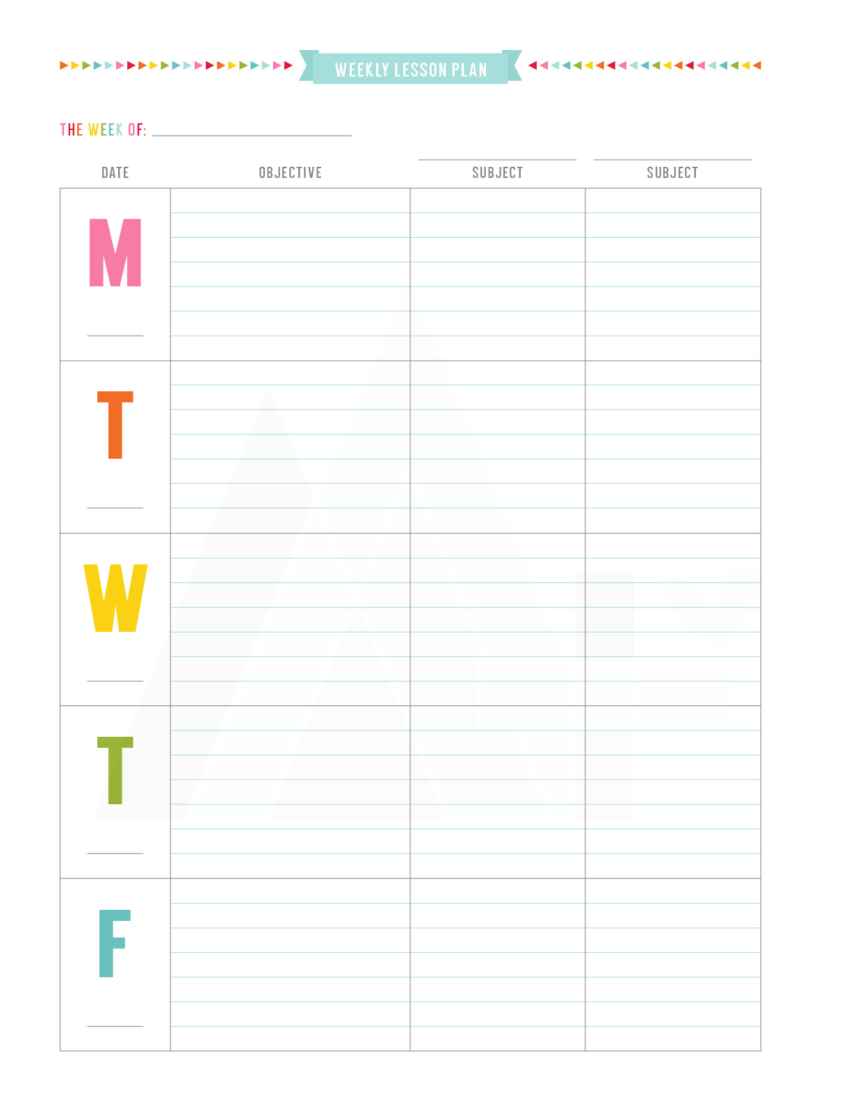 Teacher Planner • Miss Tiina inside Printable Teacher Planner Free