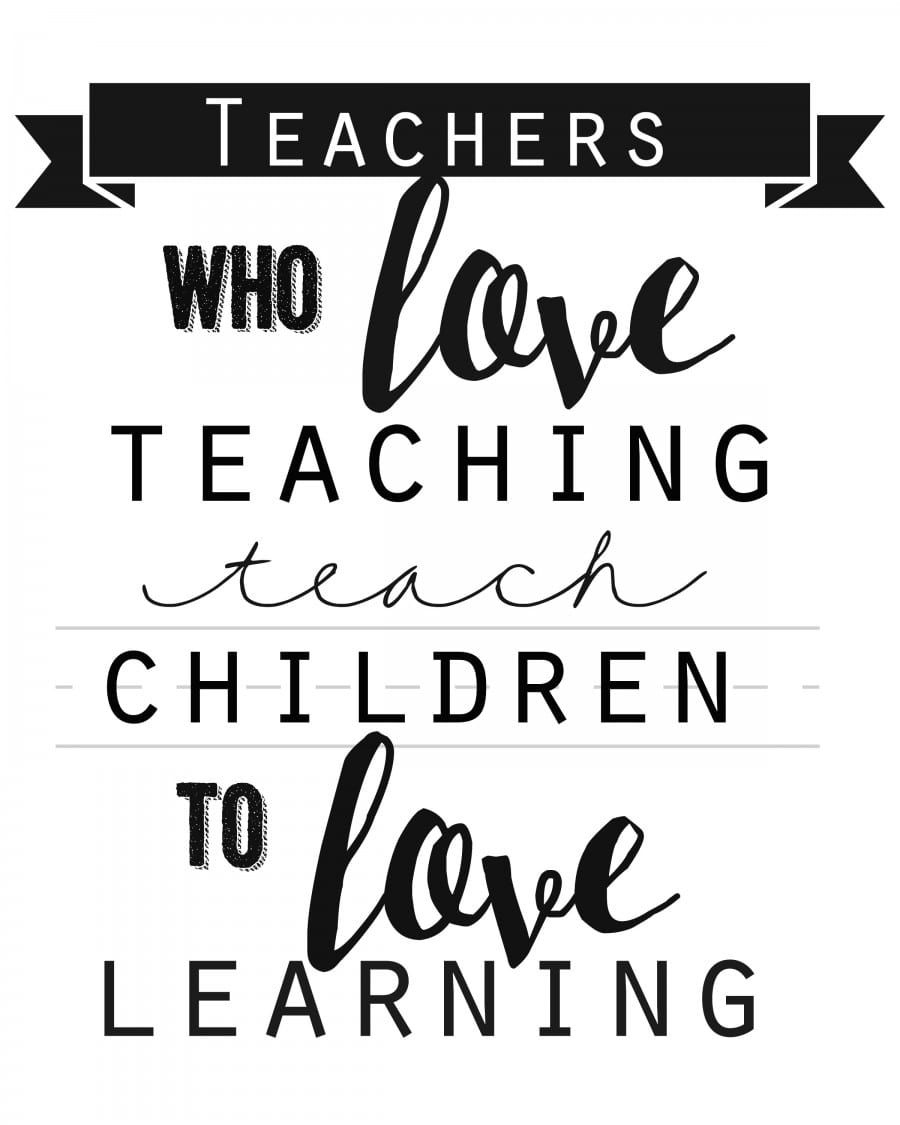 Teacher Quote Free Printable! | Teacher Quotes Inspirational with regard to Free Printable Quotes For Teachers