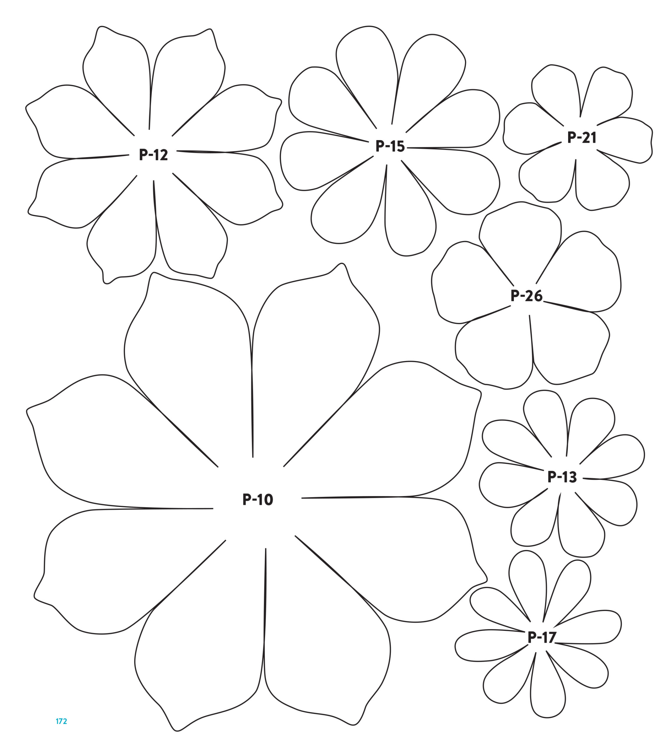 Templates in Free Paper Flower Templates Printable