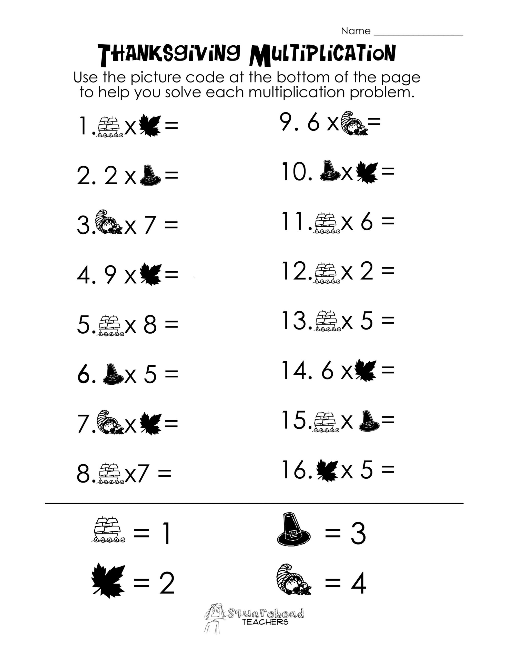 Thanksgiving Picture Math Worksheet | Thanksgiving Math Worksheets inside Free Printable Thanksgiving Math Worksheets For 3Rd Grade