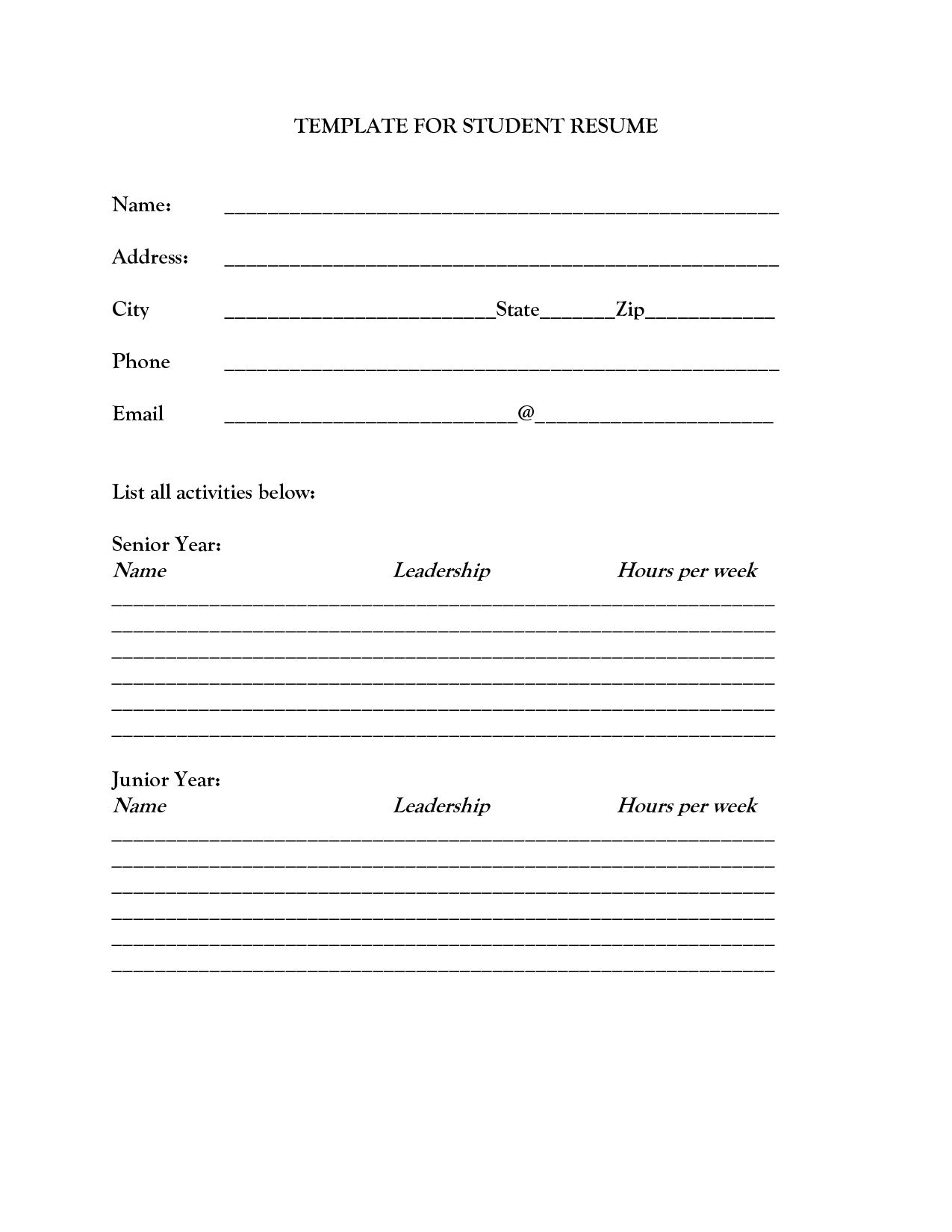 The Astounding Blank Resume Format – Hudsonhs Inside Free Blank Cv pertaining to Free Printable Blank Resume