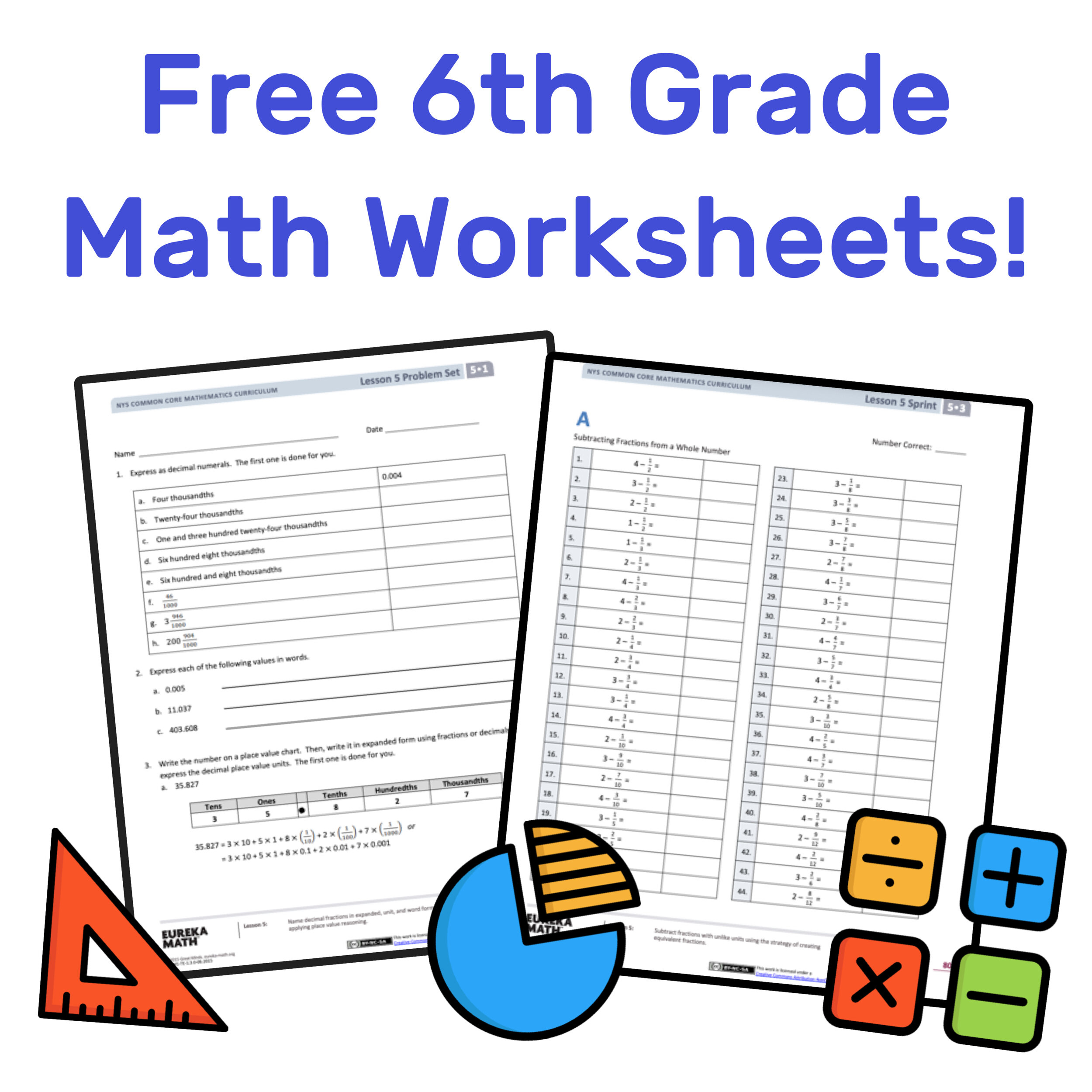 The Best Free 6Th Grade Math Resources: Complete List! — Mashup Math within Free Printable 6Th Grade Worksheets