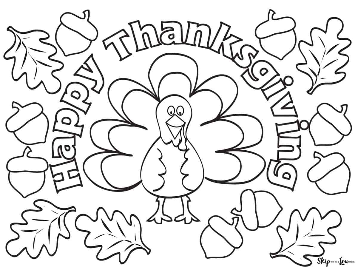 The Cutest Free Turkey Coloring Pages | Skip To My Lou pertaining to Free Printable Turkey Coloring Pages