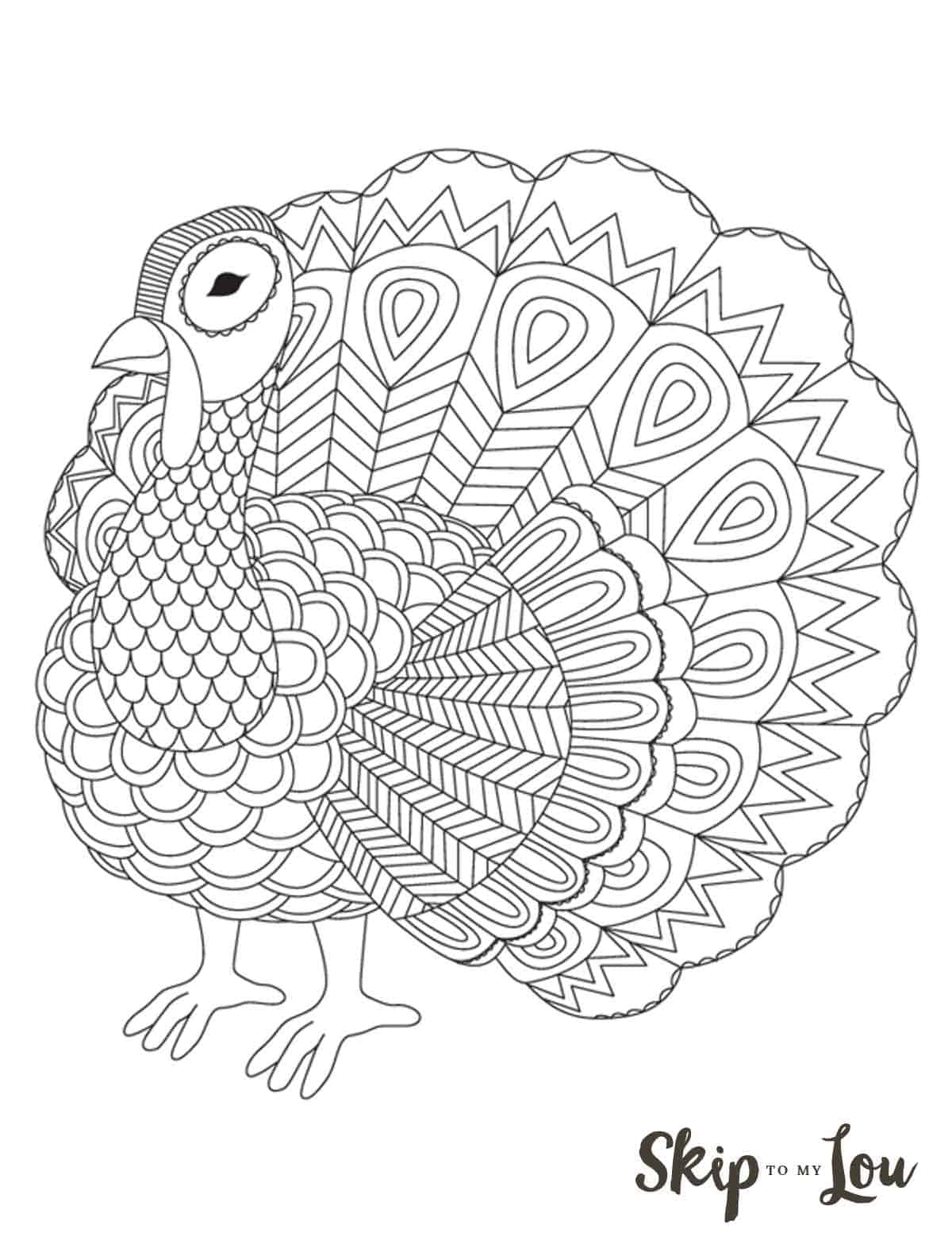 The Cutest Free Turkey Coloring Pages | Skip To My Lou regarding Free Printable Turkey Coloring Pages