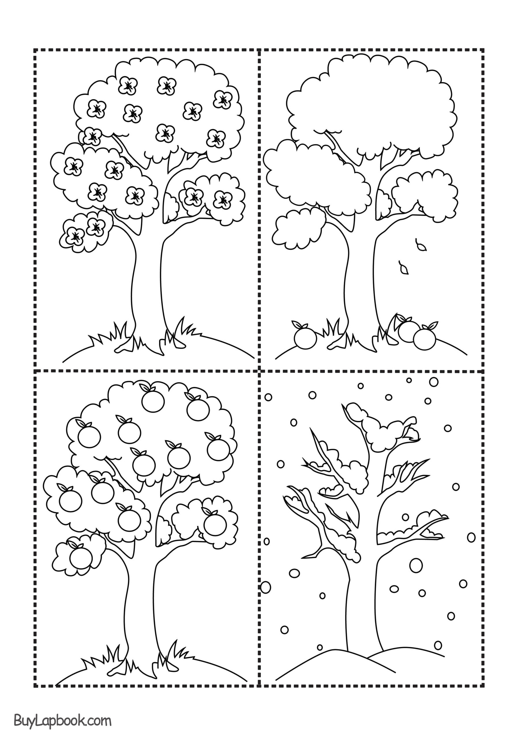 The Four Seasons Of The Apple Tree Printables | Buylapbook regarding Free Printable Pictures Of The Four Seasons