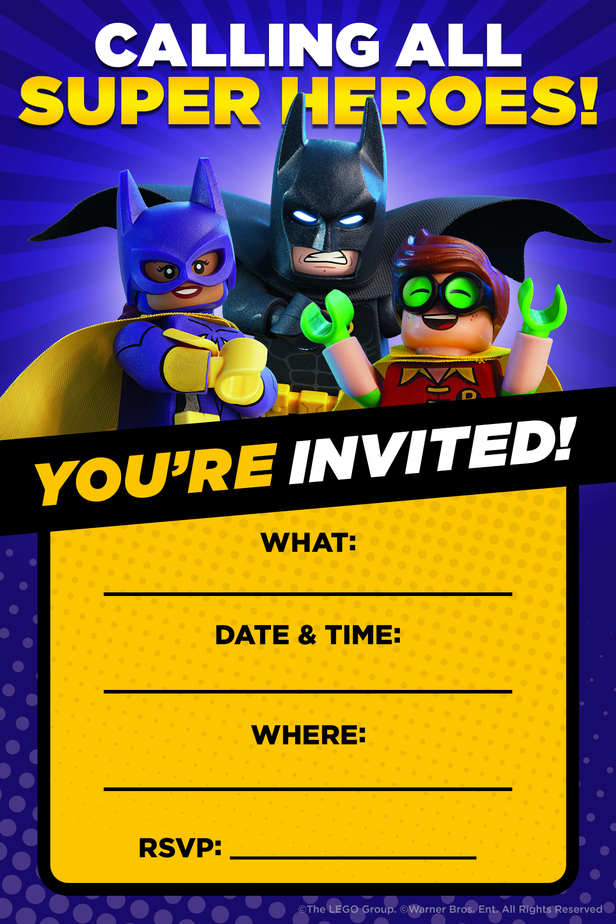 The Next Kid&amp;#039;S Birthday Party Will Be Amazing And Awesome Thanks inside Lego Batman Invitations Free Printable