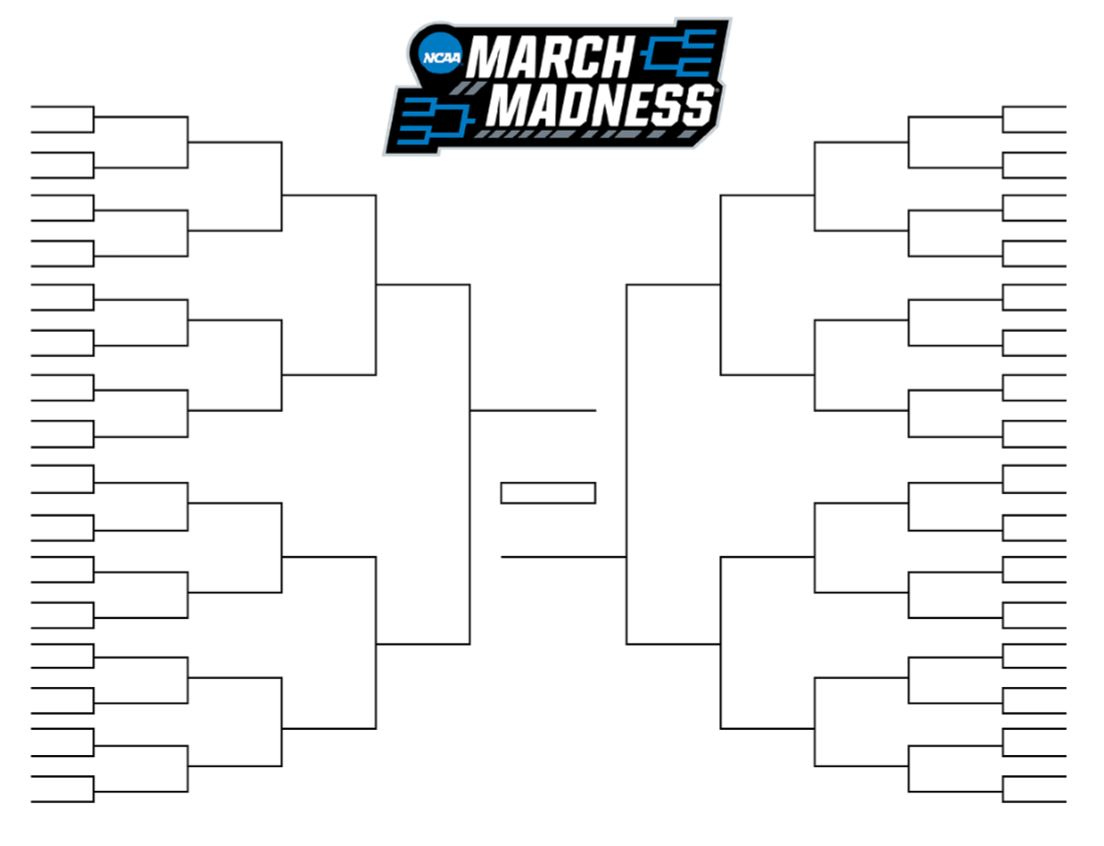 The Printable March Madness Bracket For The 2019 Ncaa Tournament with Free Printable March Madness Bracket