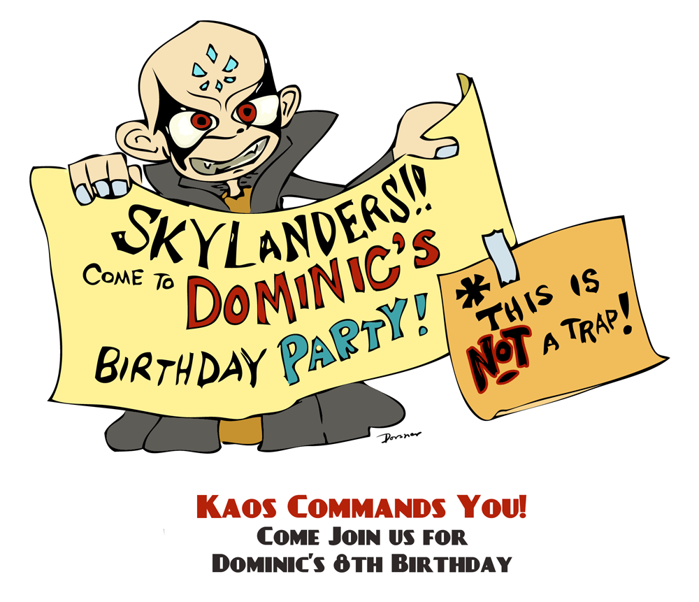 The Skylanders Party Highlights: The Invitation! (Free Printable throughout Free Printable Skylander Invitations