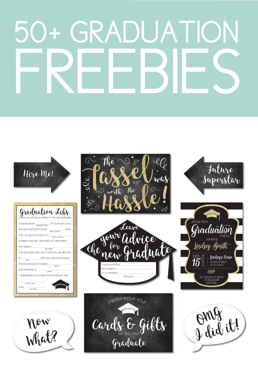 The Ultimate List Of Printable Graduation Ideas Perfect Every Year with Free Graduation Printables