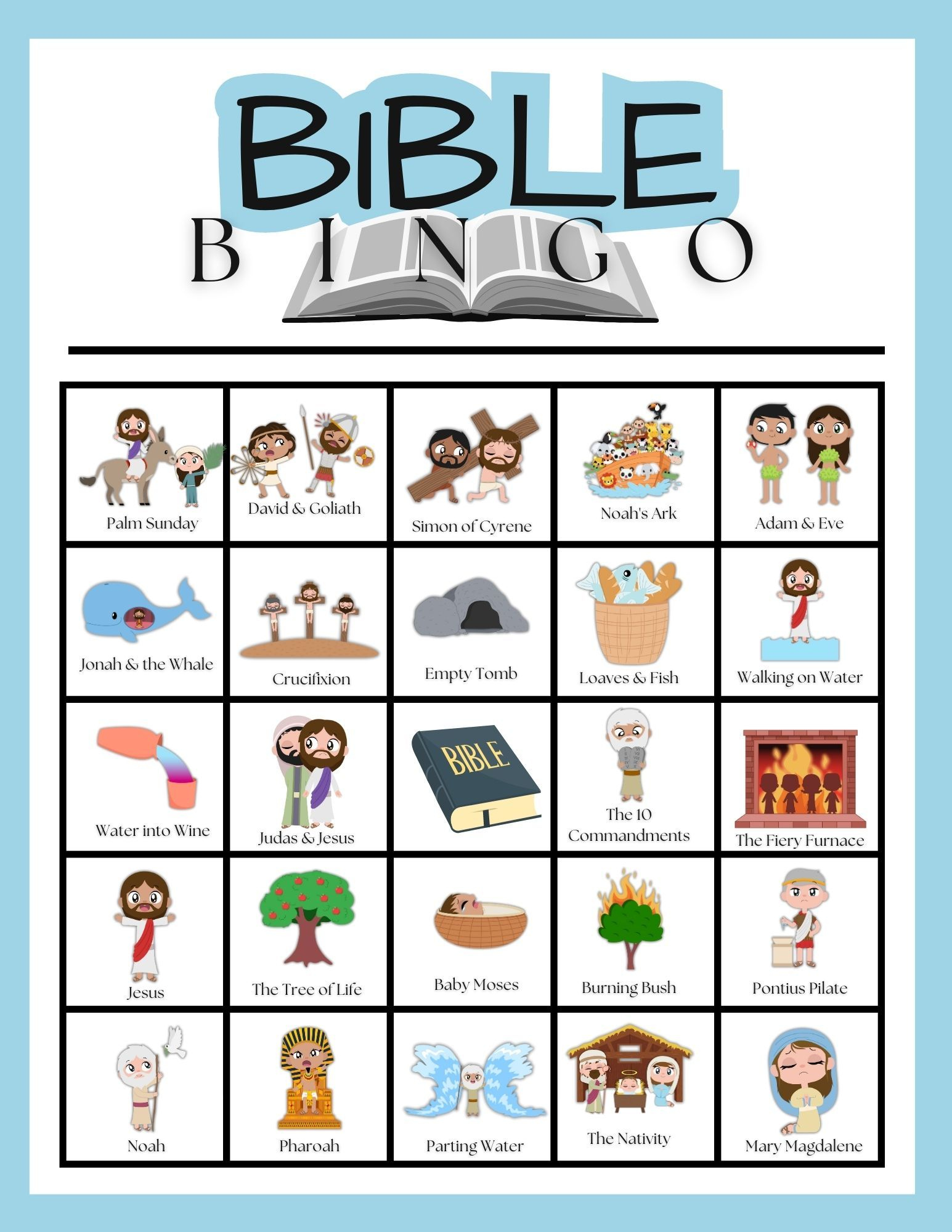 This Fun Bible Bingo Was Specifically Designed As A Fun Way For inside Bible Bingo Free Printables