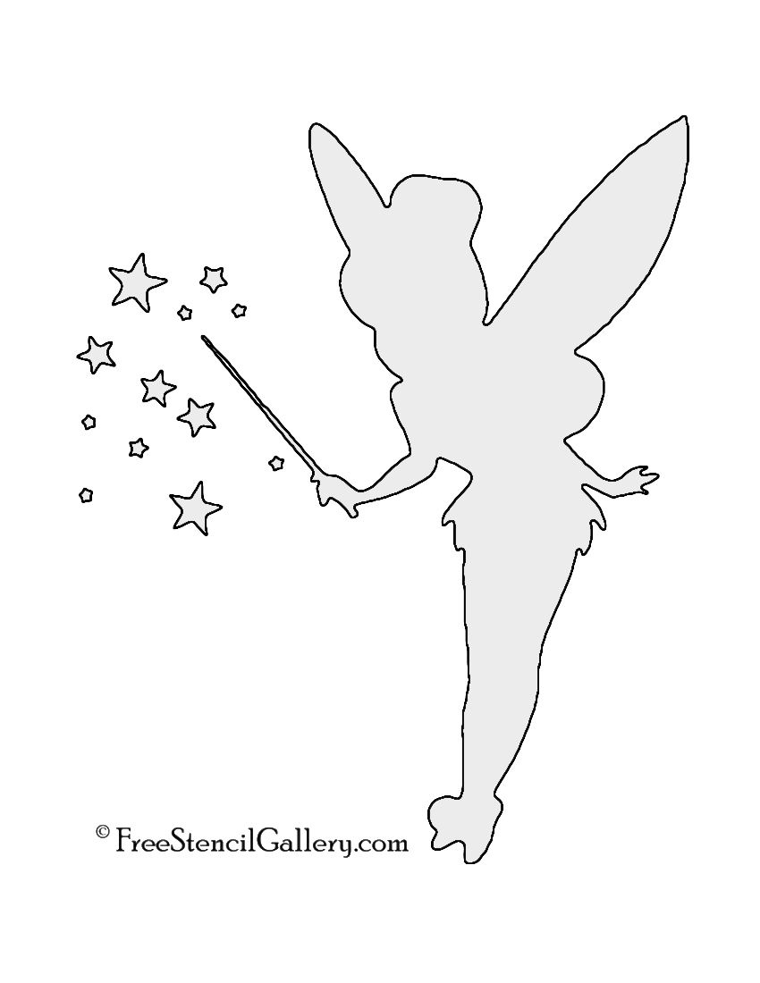 Tinkerbell 02 Stencil For Your Pumpkin Carving regarding Tinkerbell Pumpkin Stencils Free Printable