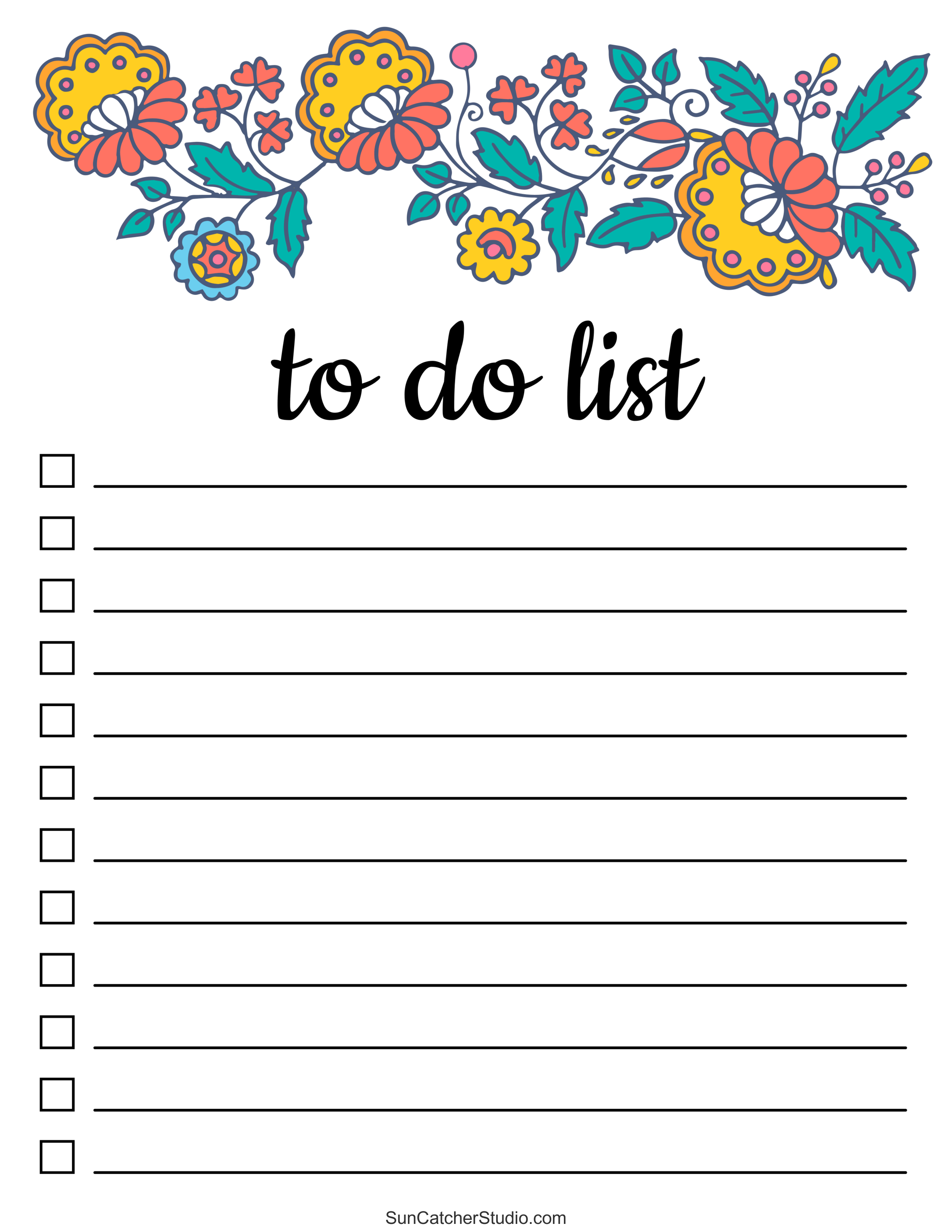 To Do List (Free Printable Pdf Templates) – Things To Do – Diy intended for Free Printable List