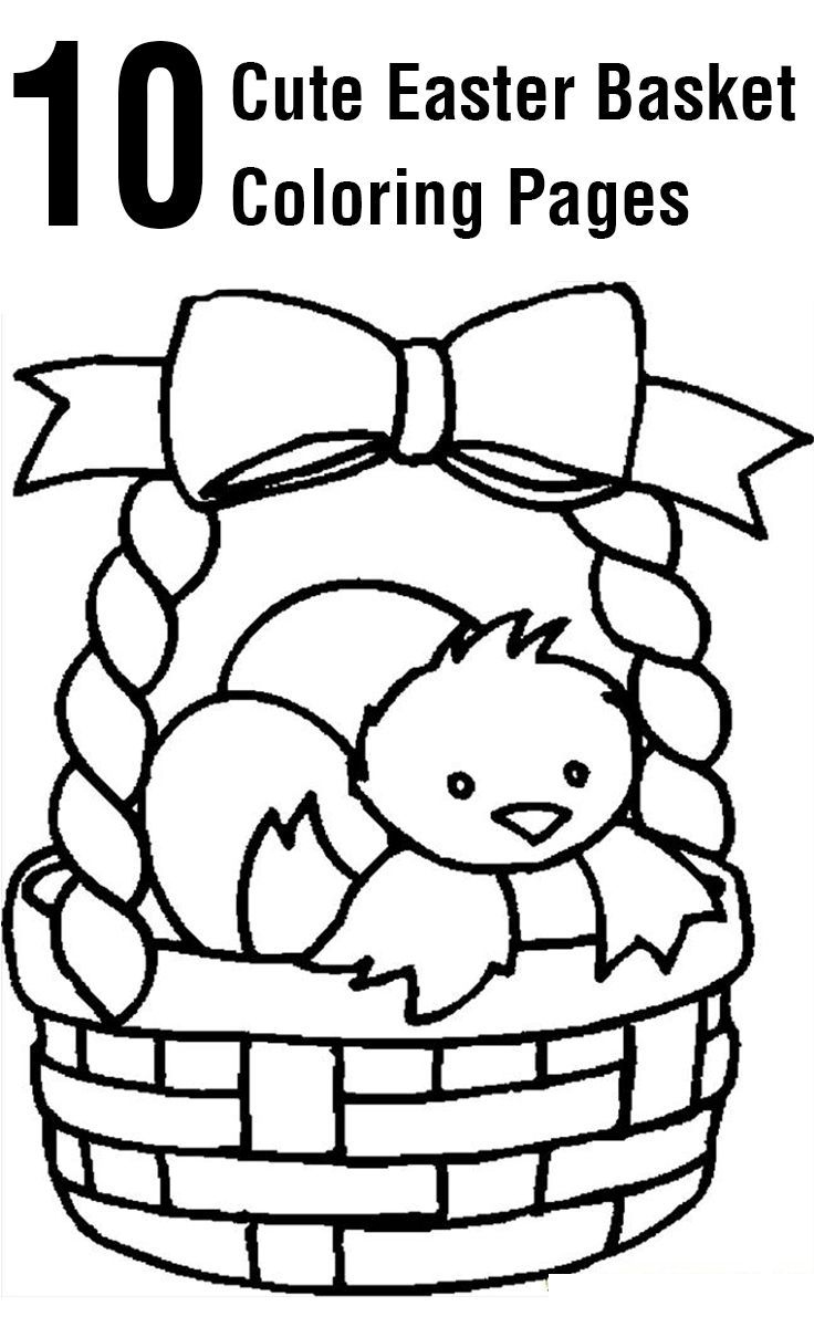 Top 10 Free Printable Easter Basket Coloring Pages Online | Easter in Free Printable Easter Basket Coloring Pages