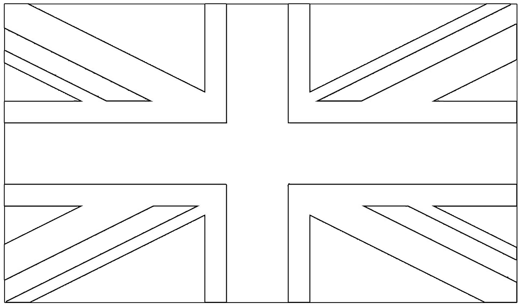 Uk Flag Colouring - Rooftop Post Printables in Free Printable Union Jack Flag To Colour