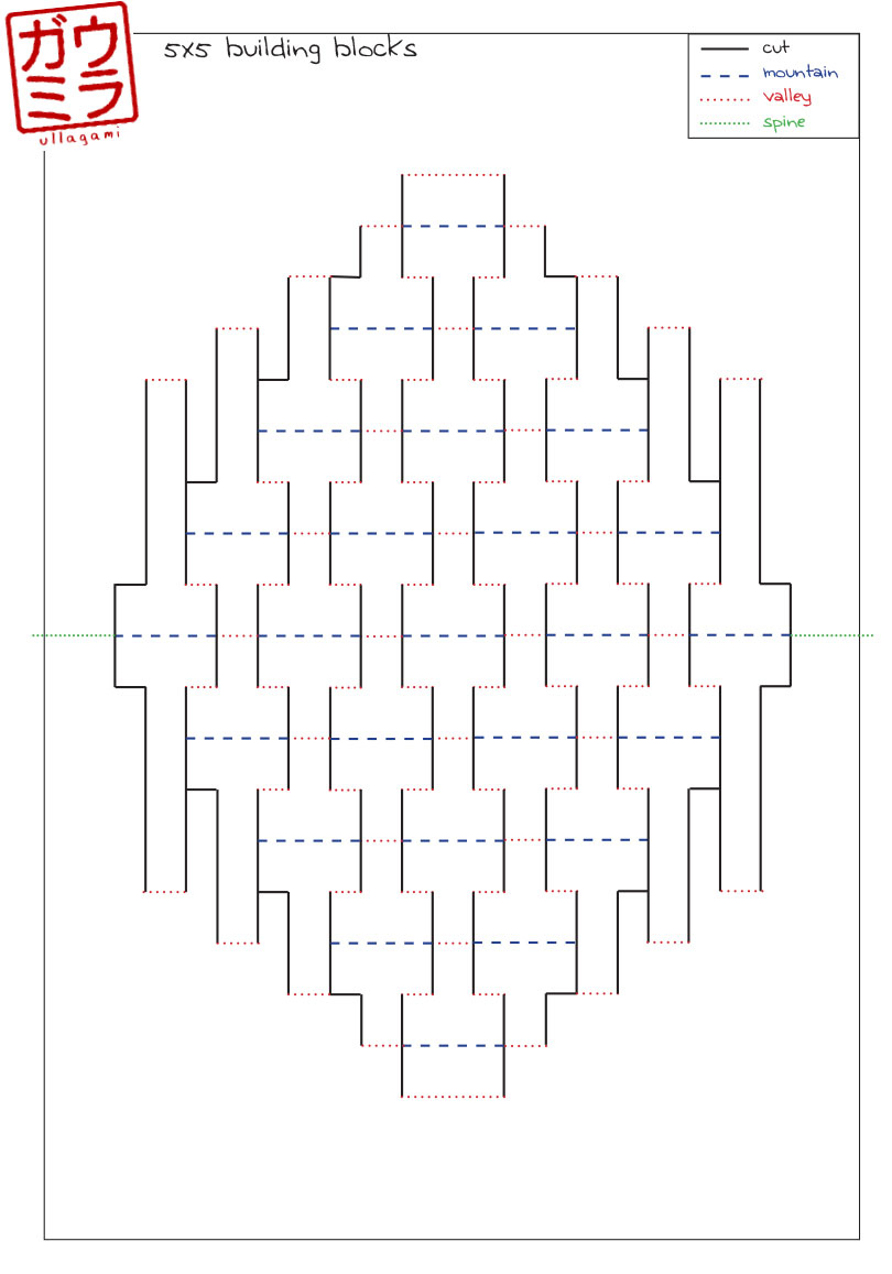 Ullagami How-To - Geometric Kirigami Pop-Ups pertaining to Kirigami Free Printable Patterns