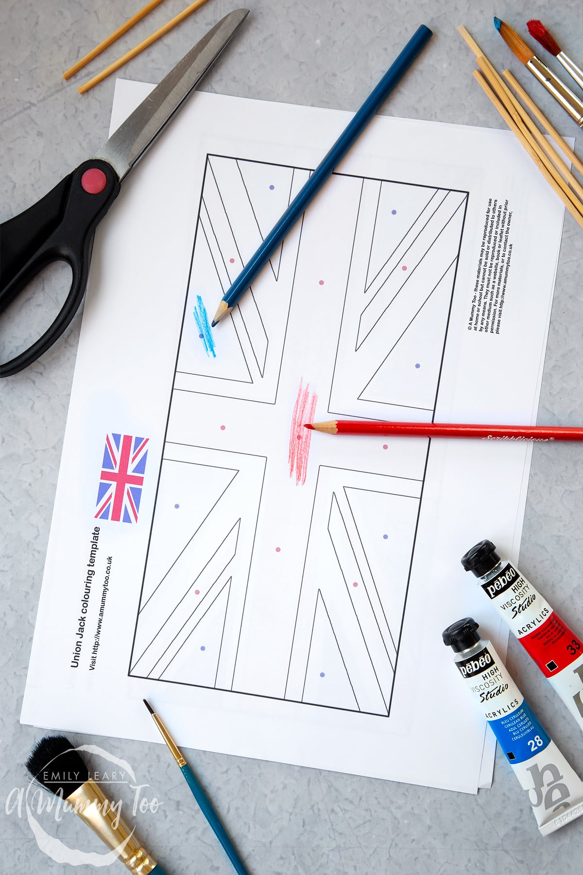 Union Jack Colouring In Template intended for Free Printable Union Jack Flag to Colour