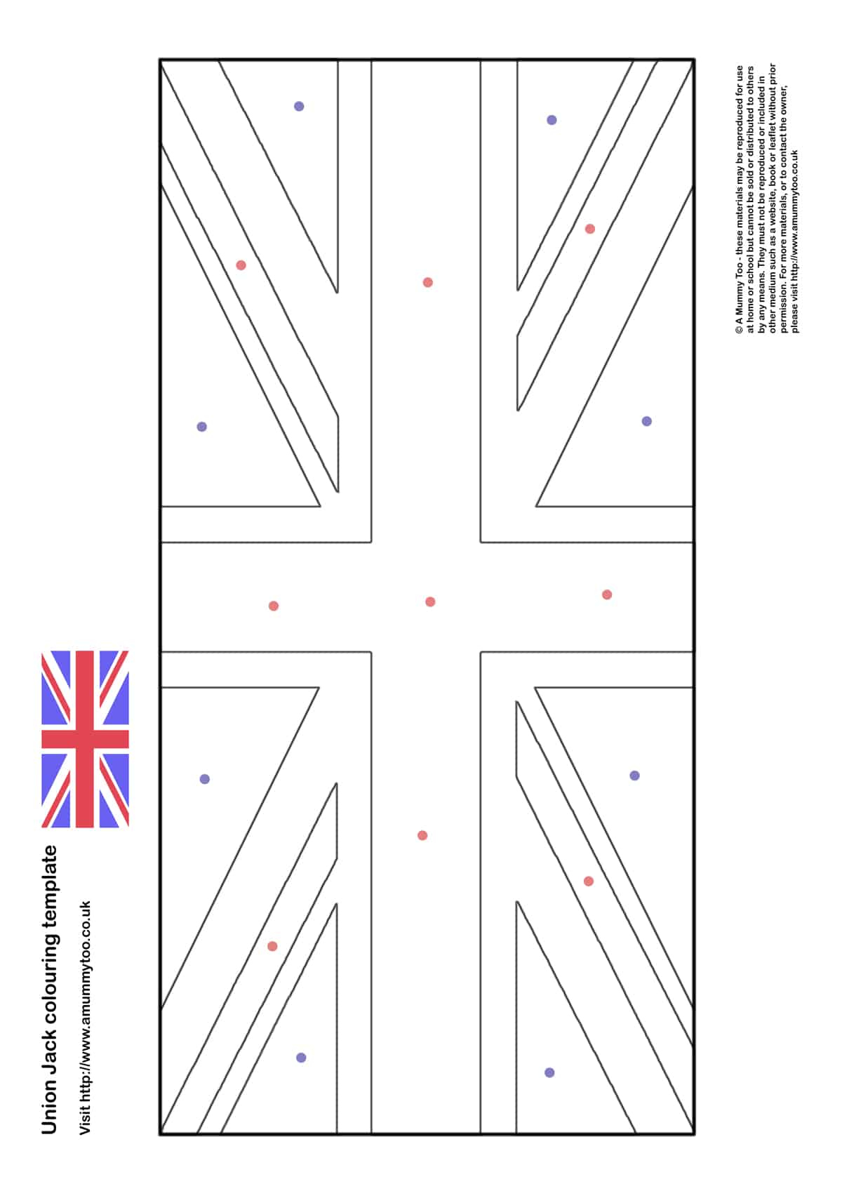 Union Jack Colouring In Template with Free Printable Union Jack Flag to Colour