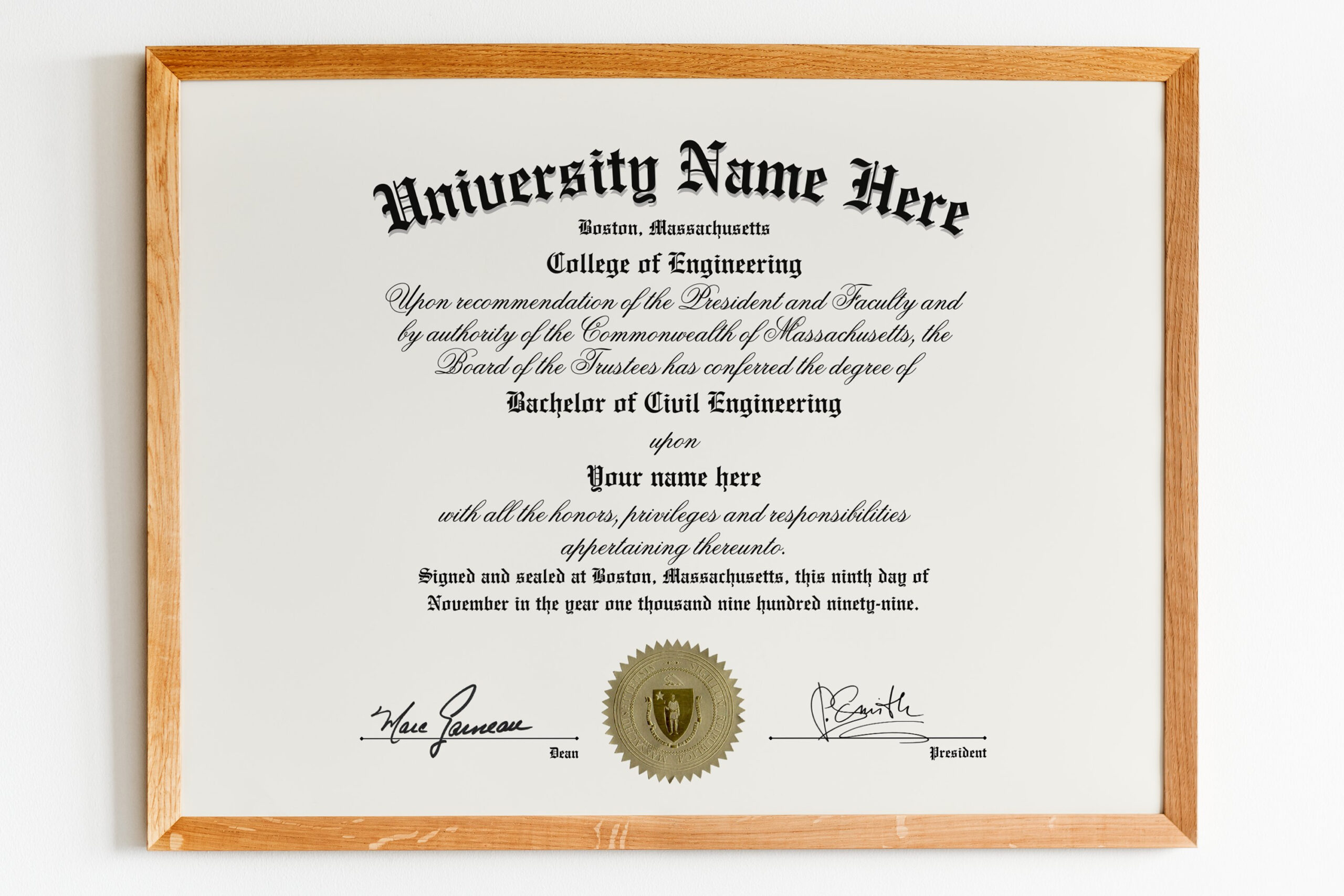 University &amp;amp; College Diploma, Custom Diploma (2719990) with Free Printable College Degrees