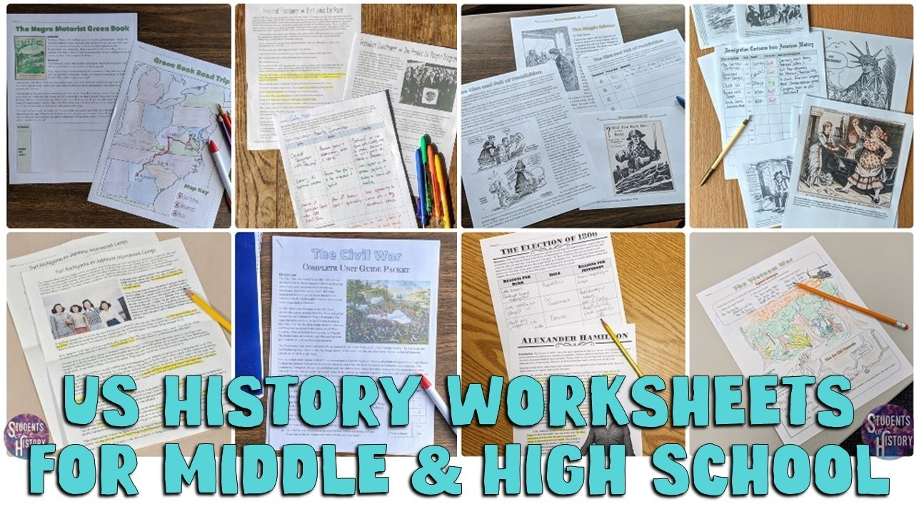 Us History Worksheets: Printable And Digital Activities For Kids throughout Free Printable Social Studies Worksheets for 8th Grade