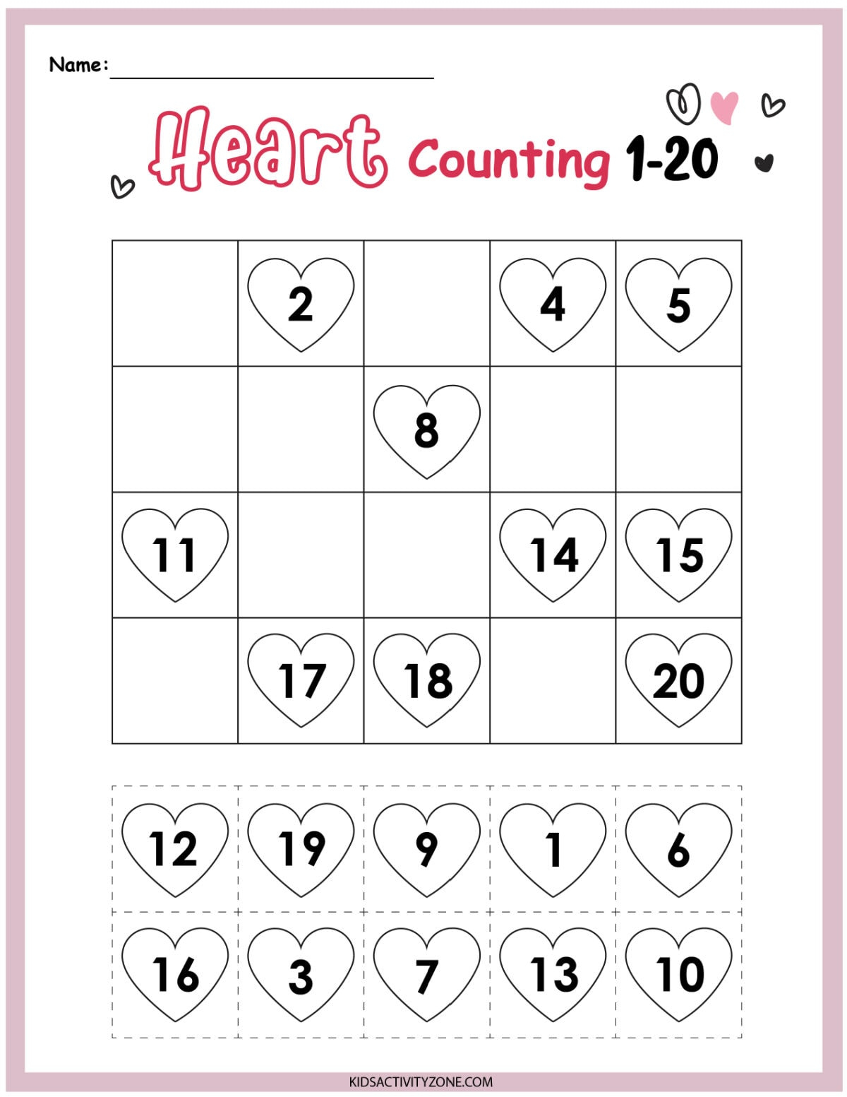 Valentine&amp;#039;S Day Math Packet - {Preschool &amp;amp; Kindergarten} - Kids throughout Free Printable Valentine Math Worksheets