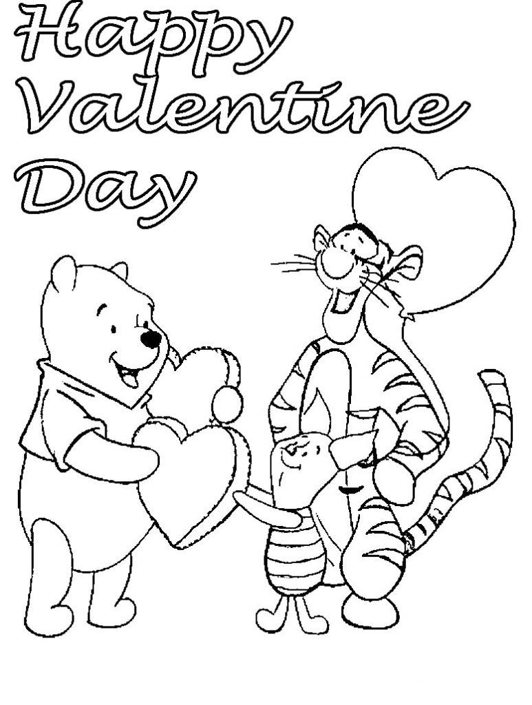 Valentines Disney Coloring Pages - Best Coloring Pages For Kids pertaining to Free Printable Disney Valentine Coloring Pages