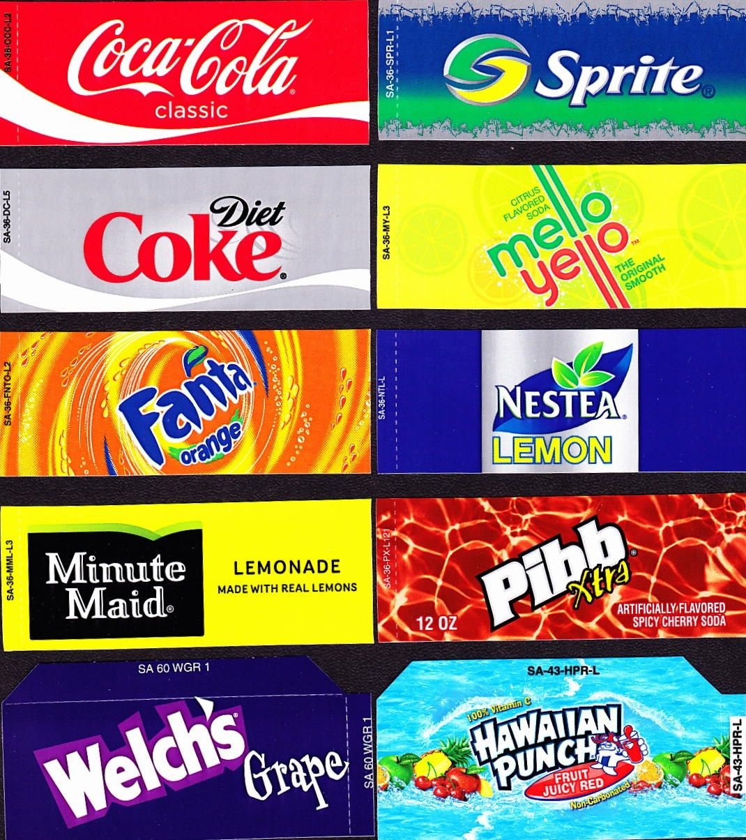 Vending Machine Labels And Supplies : | Soda Labels, Vending throughout Free Printable Pop Machine Labels