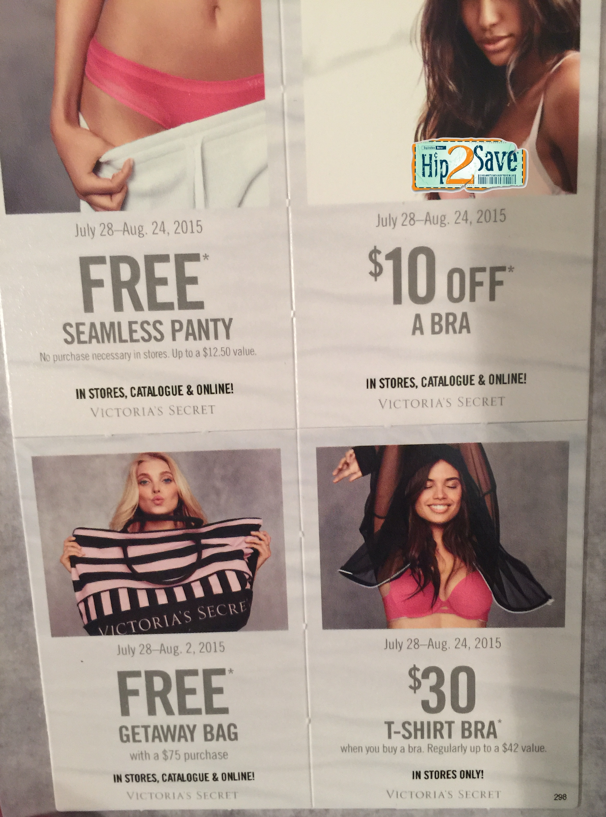 Victoria&amp;#039;S Secret: Free Seamless Or Cotton Panty, $10 Off Bra with Free Printable Coupons Victoria Secret