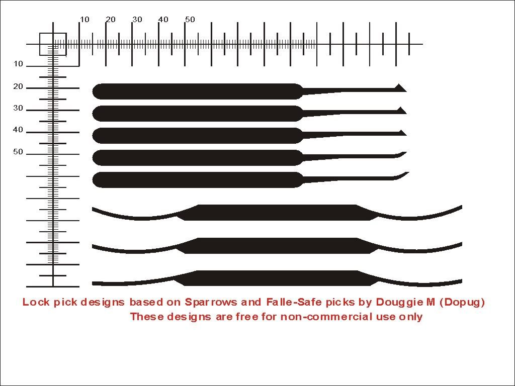 View Topic - Douggie&amp;#039;S Home Brew Thread :: .:: Keypicking within Free Printable Lock Pick Templates