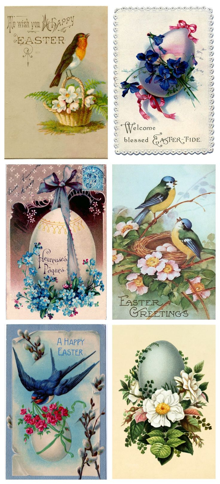 Vintage Easter Printable - Town &amp;amp; Country Living | Vintage Easter pertaining to Free Printable Vintage Easter Images