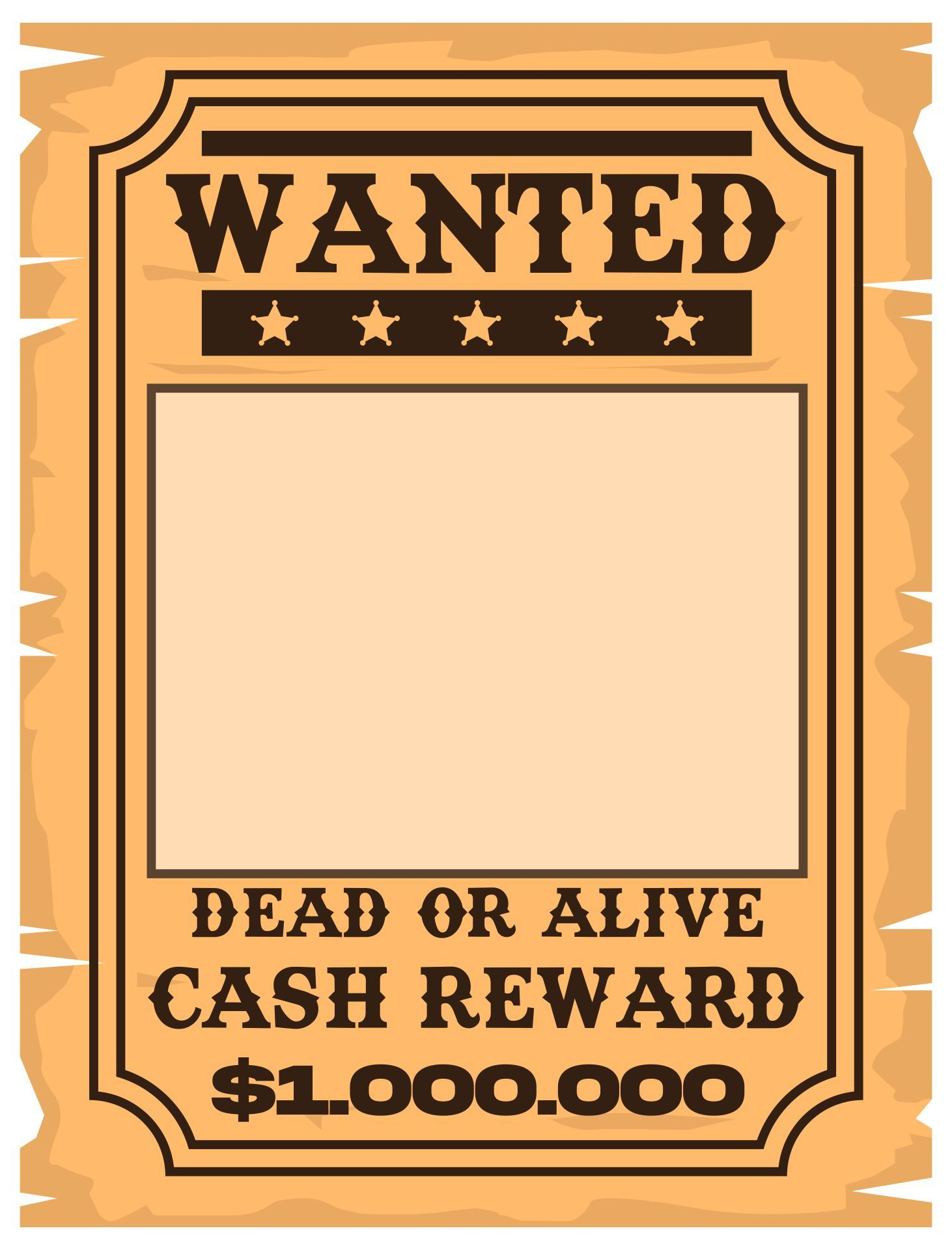 Vintage Old West Wanted Poster Template | Poster Template, Wanted throughout Free Printable Wanted Poster Old West