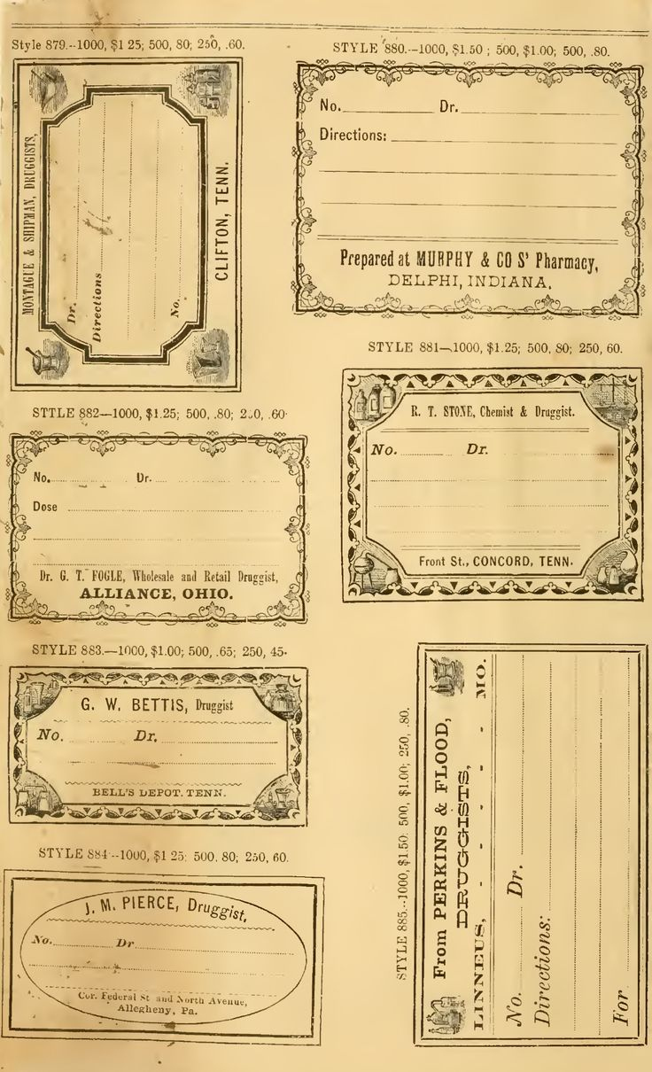 Vintage Pharmacy &amp;amp; Apothecary Labels - Free Printable Templates with regard to Free Printable Old Fashioned Labels