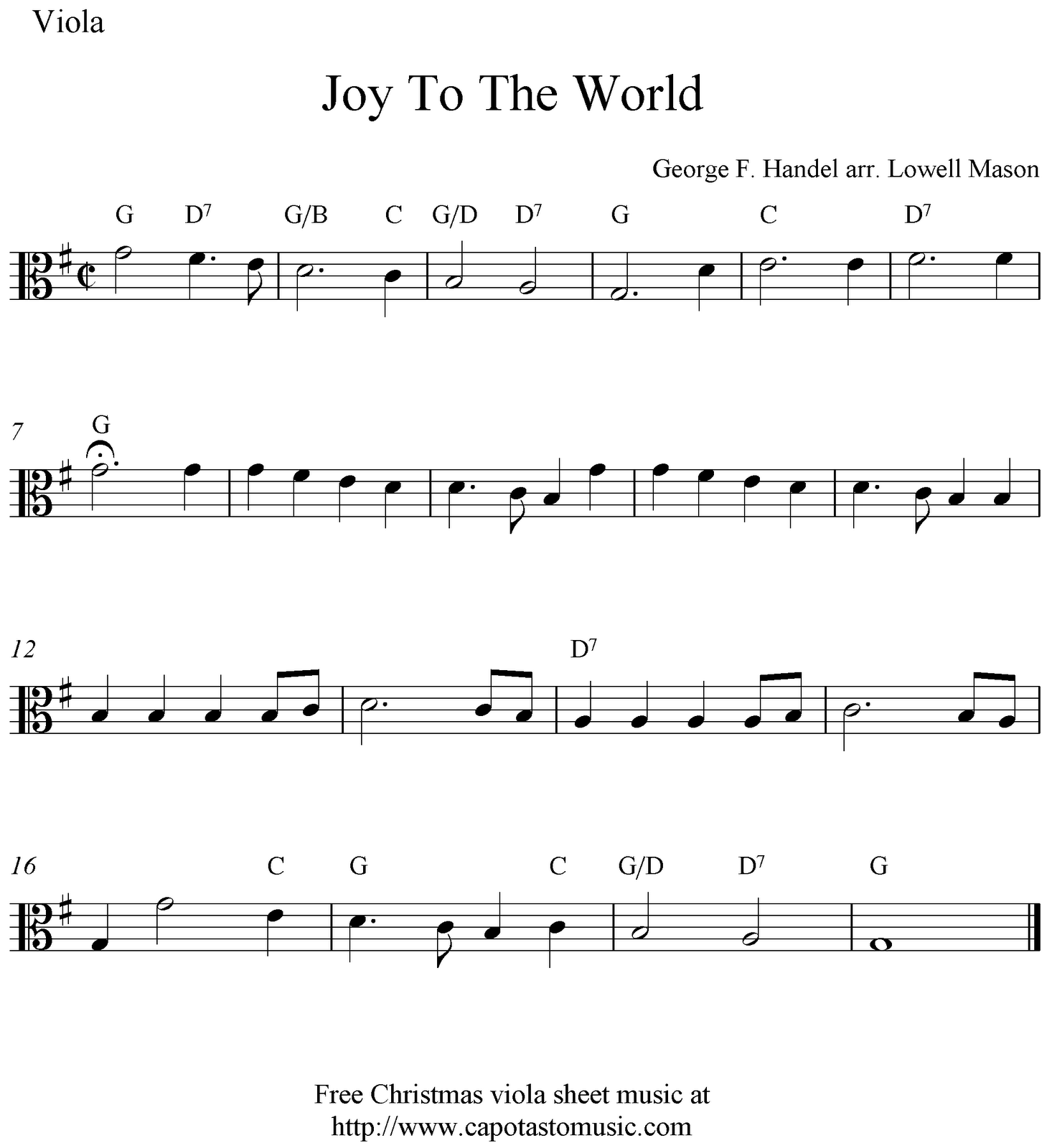 Viola Sheet Music For Beginners Christmas Music | Free Easy with Viola Sheet Music Free Printable