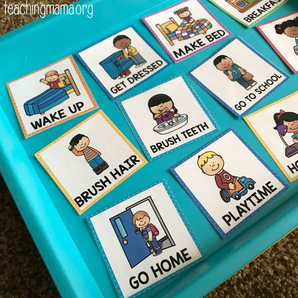 Visual Routine Cards For Before And After School in Free Printable Daily Routine Picture Cards